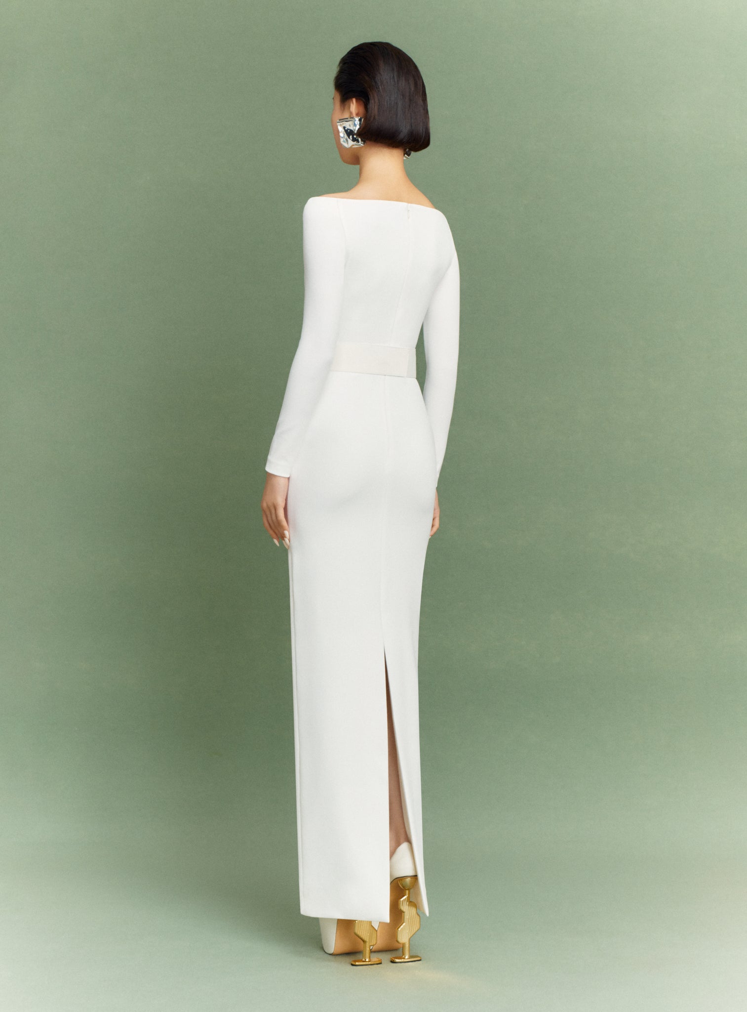 The Sabina Maxi Dress in Cream Solace London The Sabina Maxi Dress in Cream Solace London
