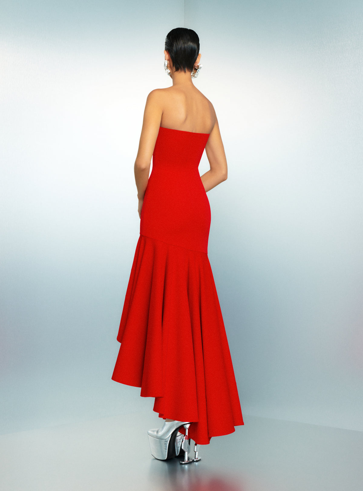 The Hani Maxi Dress in Red
