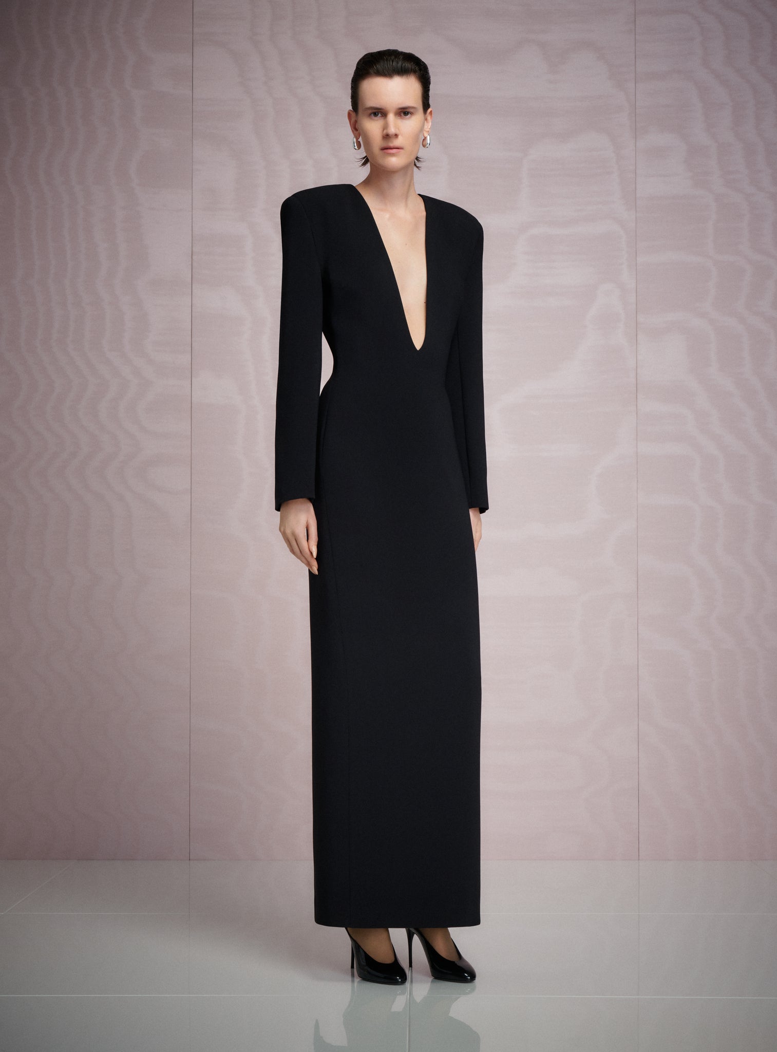 The Deacon Maxi Dress in Black