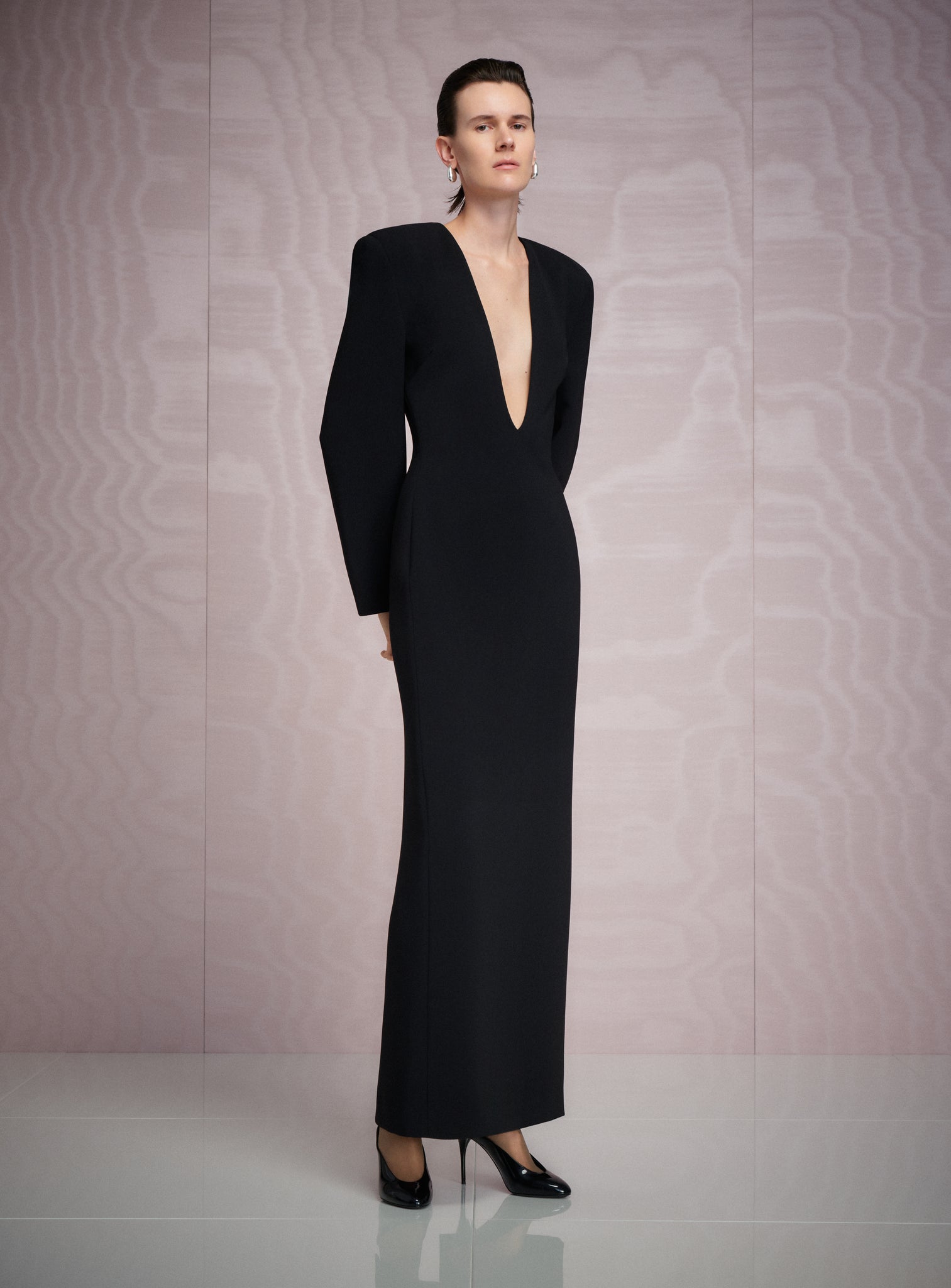 The Deacon Maxi Dress in Black