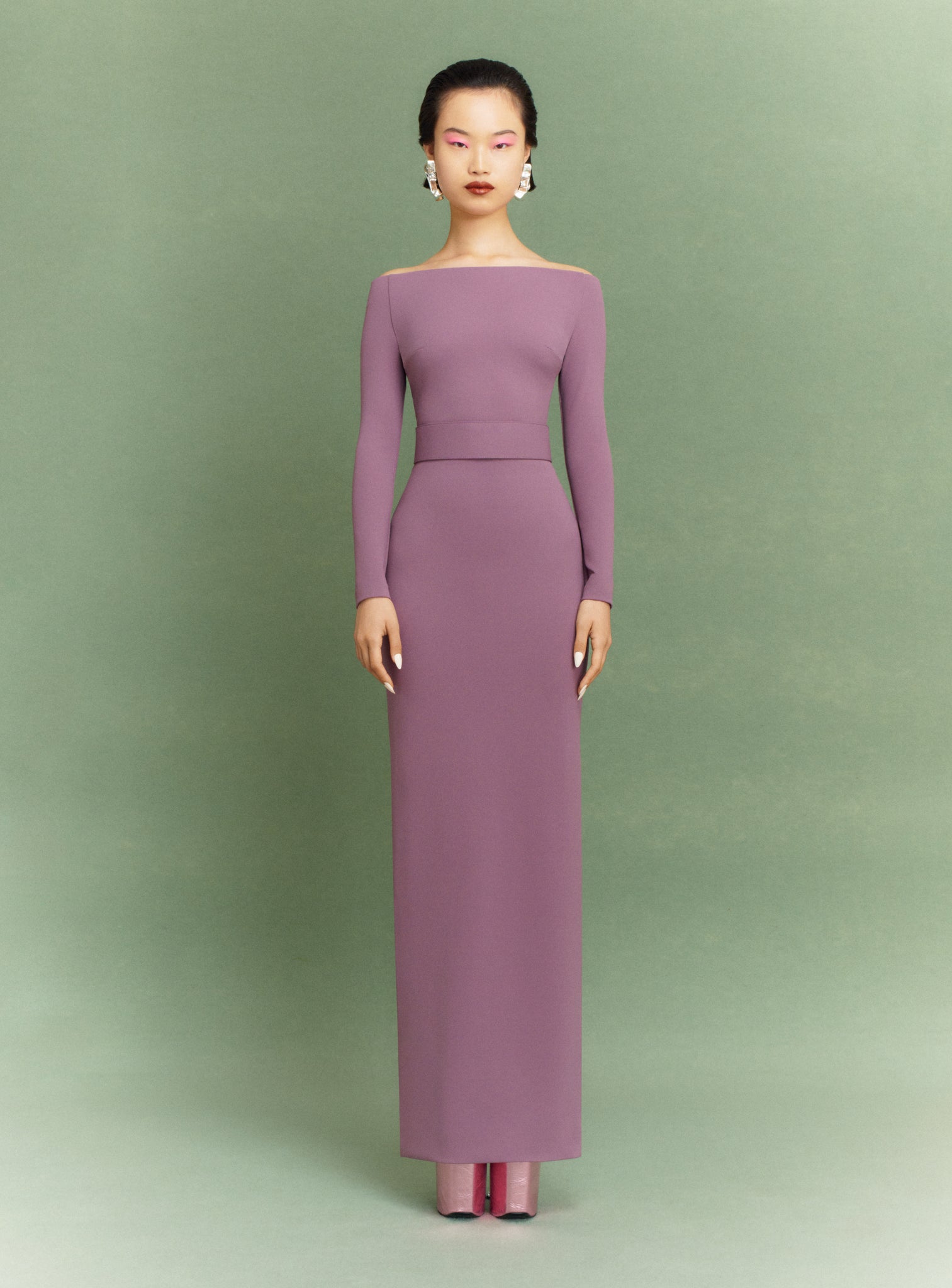 The Sabina Maxi Dress in Acai