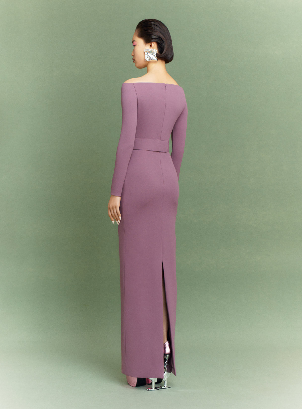 The Sabina Maxi Dress in Acai