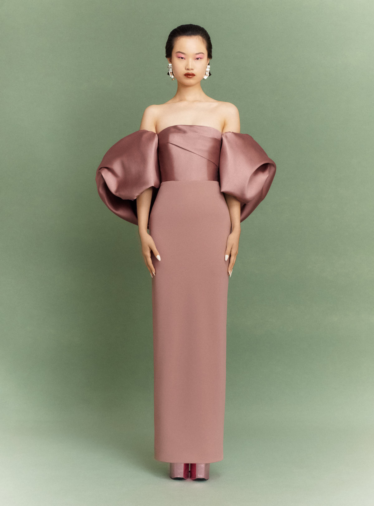 The Floris Maxi Dress in Cocoa