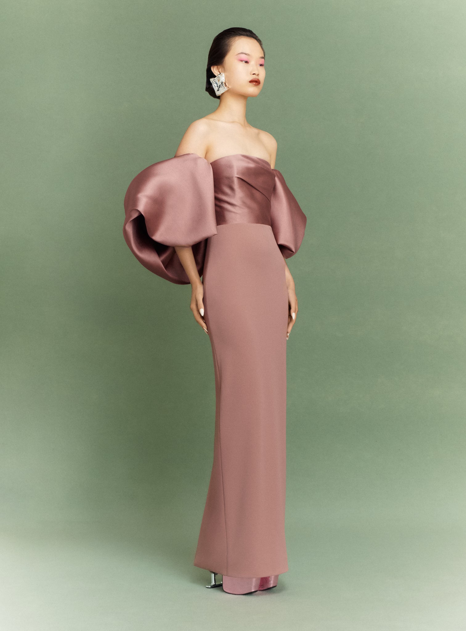The Floris Maxi Dress in Cocoa