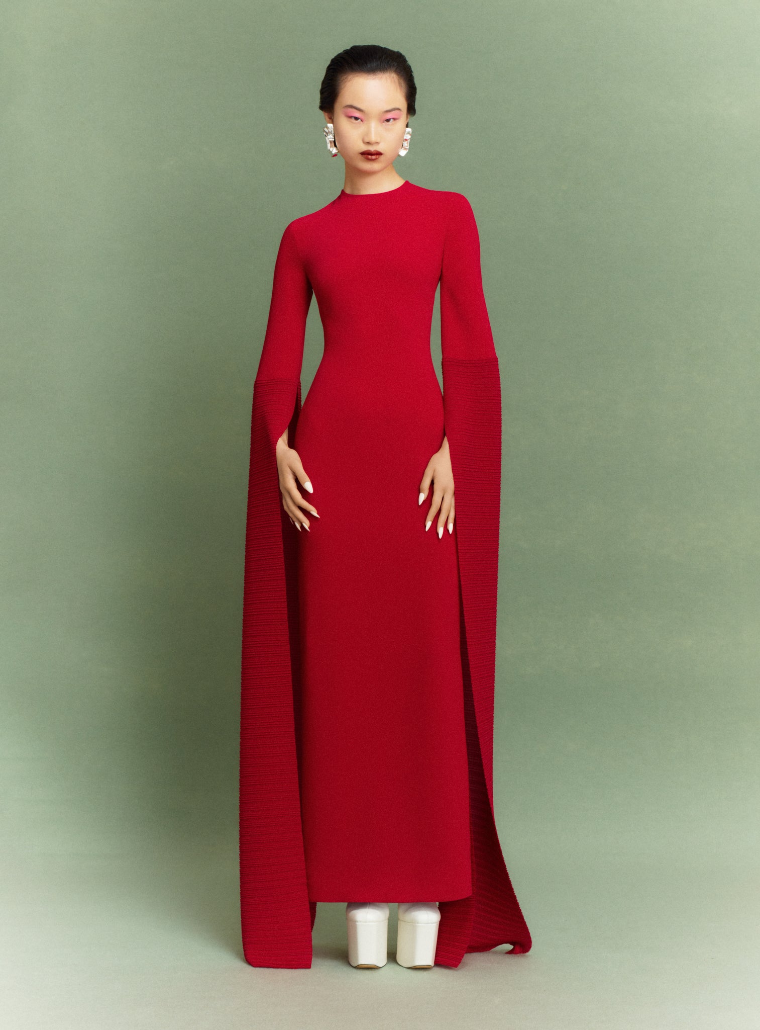 The Naomi Maxi Dress in Ruby
