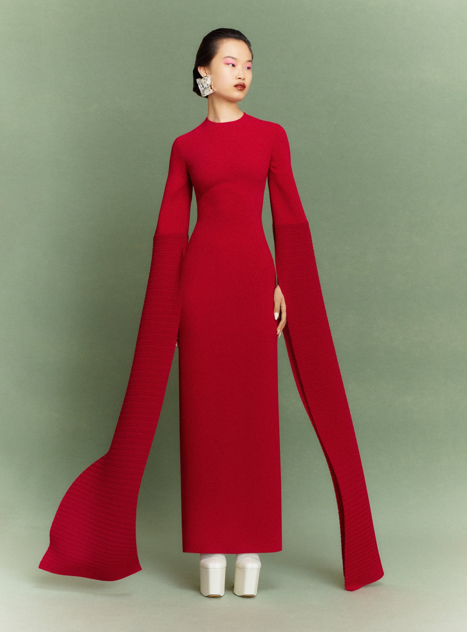 The Naomi Maxi Dress in Ruby