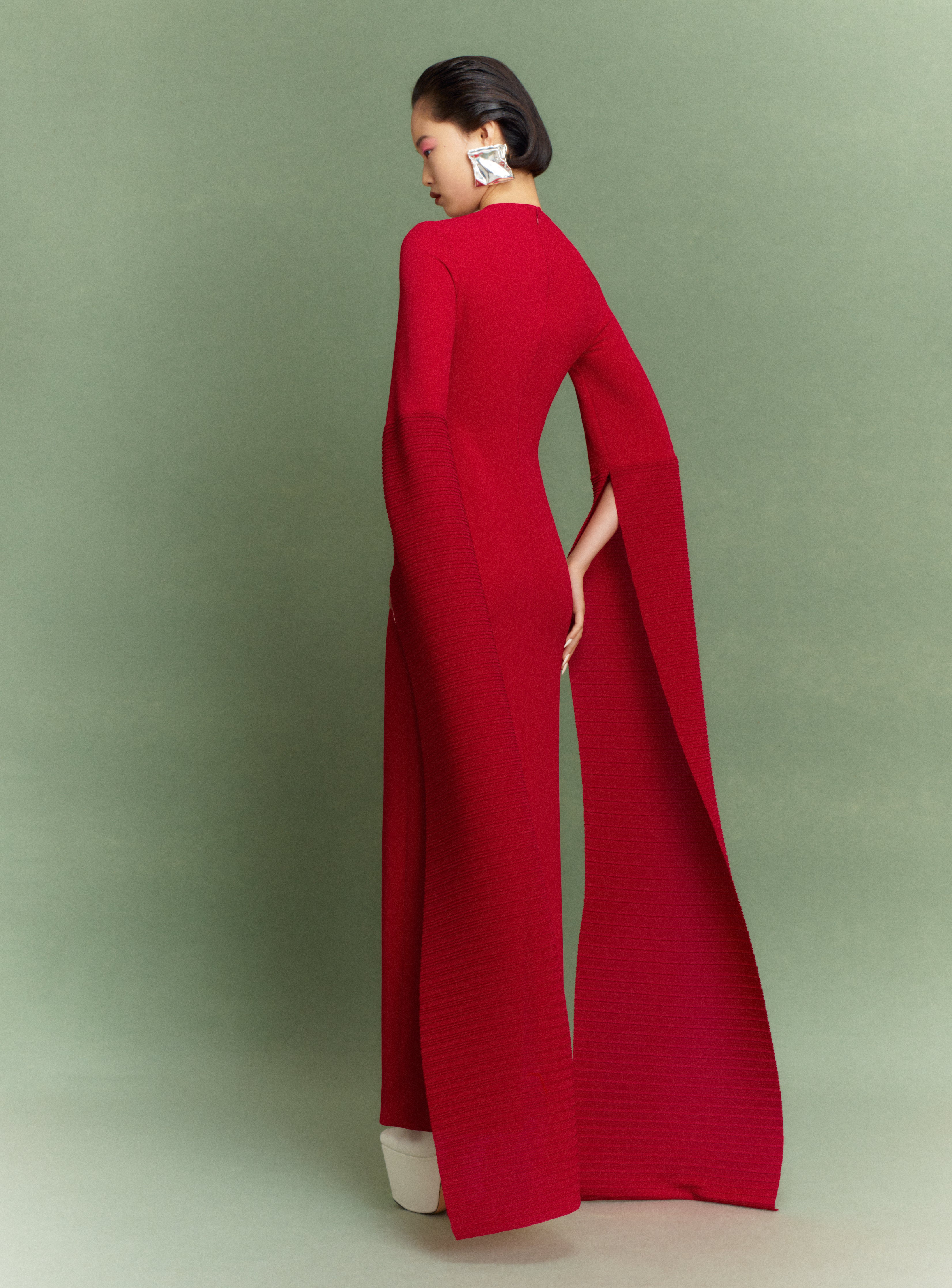 The Naomi Maxi Dress in Ruby