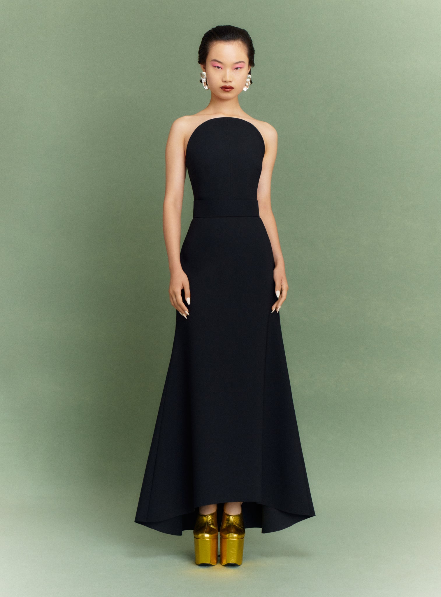 ember maxi dress Women's Ember Off-Shoulder Ribbon Maxi Dress XS/S/M/L/XL/Customize Black MEAN BLVD Black / M