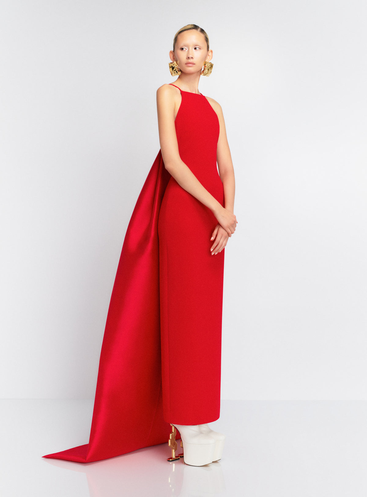The Ulla Maxi Dress in Red