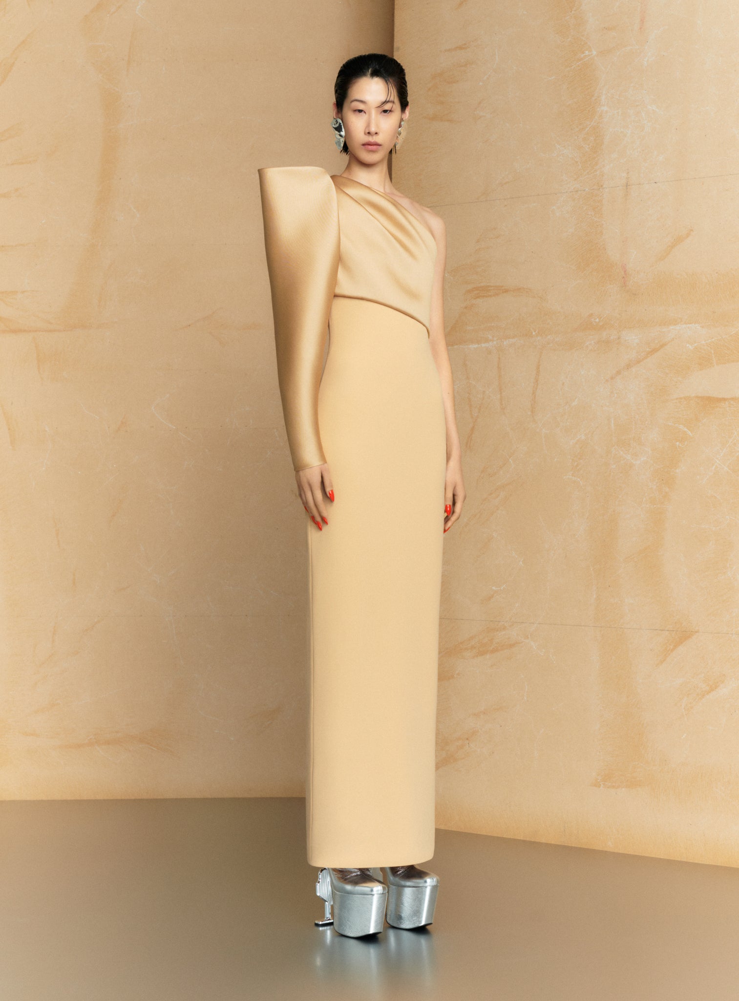 The Tally Maxi Dress in Caramel Solace London The Tally Maxi Dress in Caramel Solace London