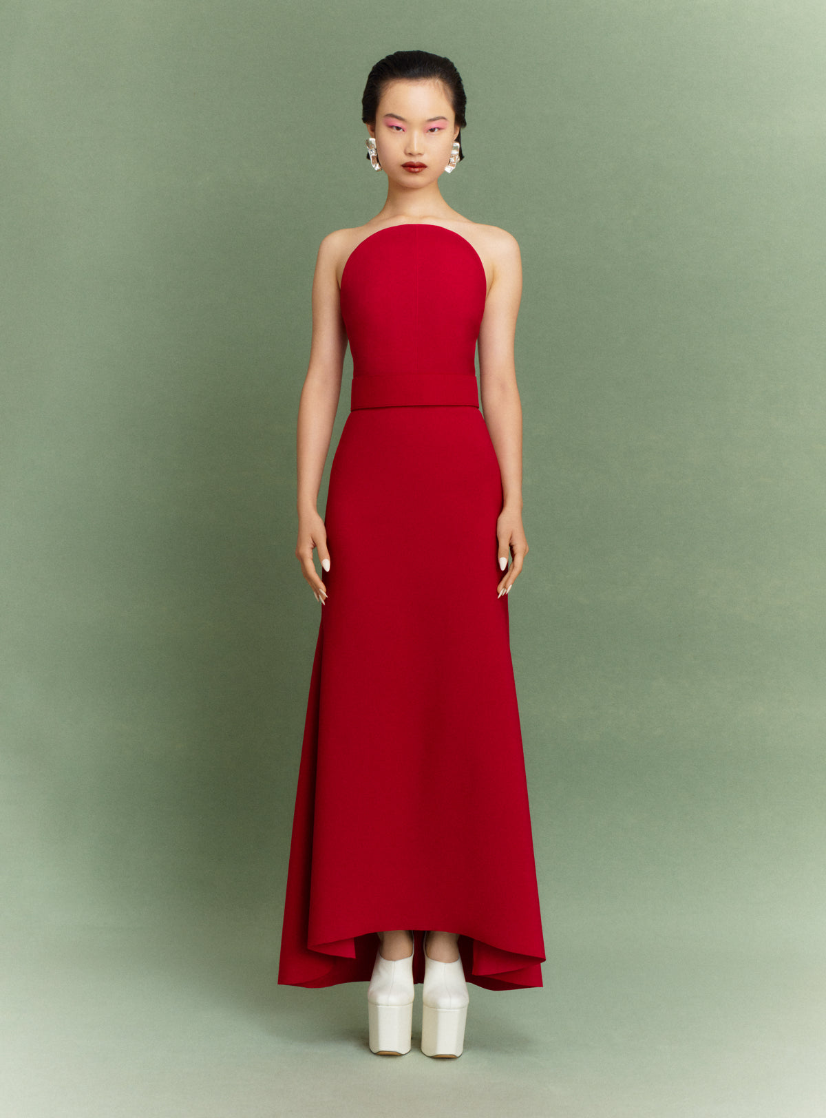 The Ember Maxi Dress in Ruby