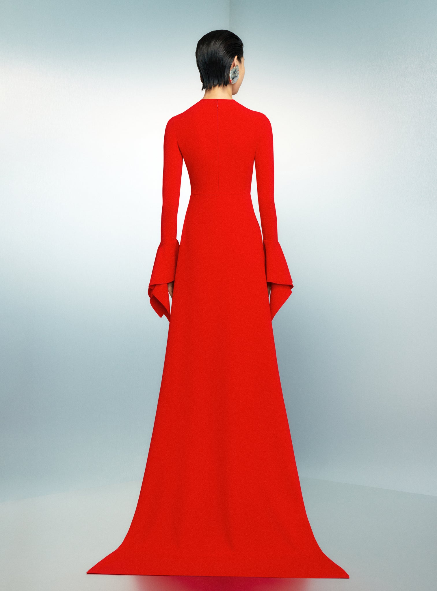 long red dress uk The Lang Maxi Dress in Crimson Red