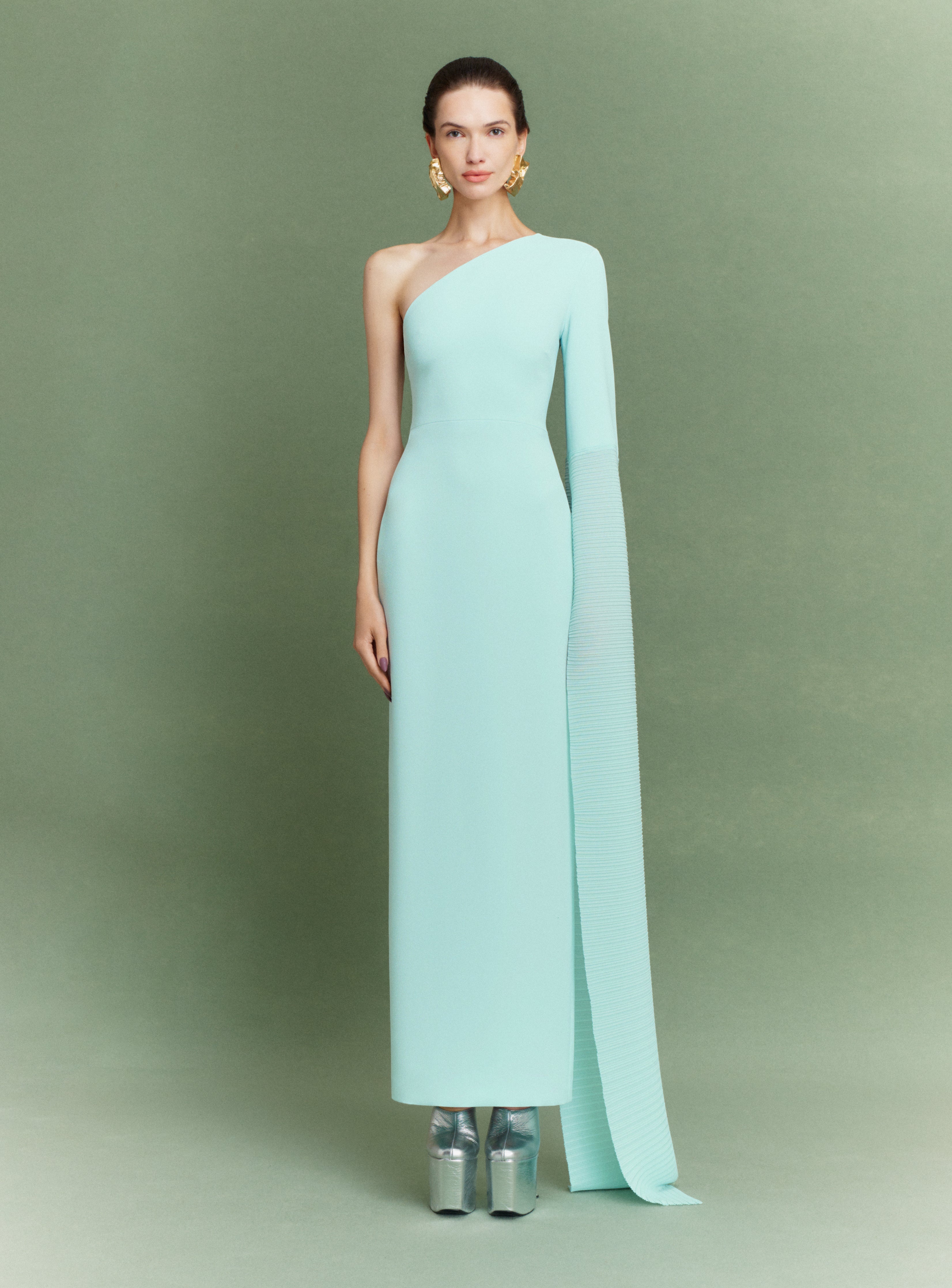 The Sylvia Maxi Dress in Opal