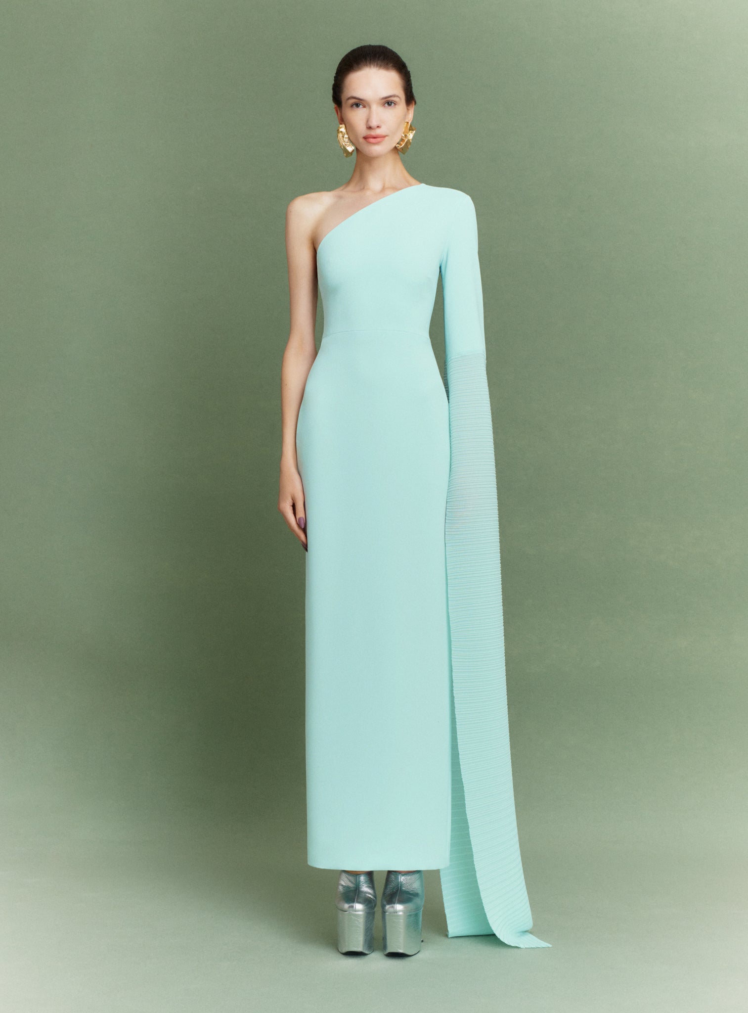 The Sylvia Maxi Dress in Opal