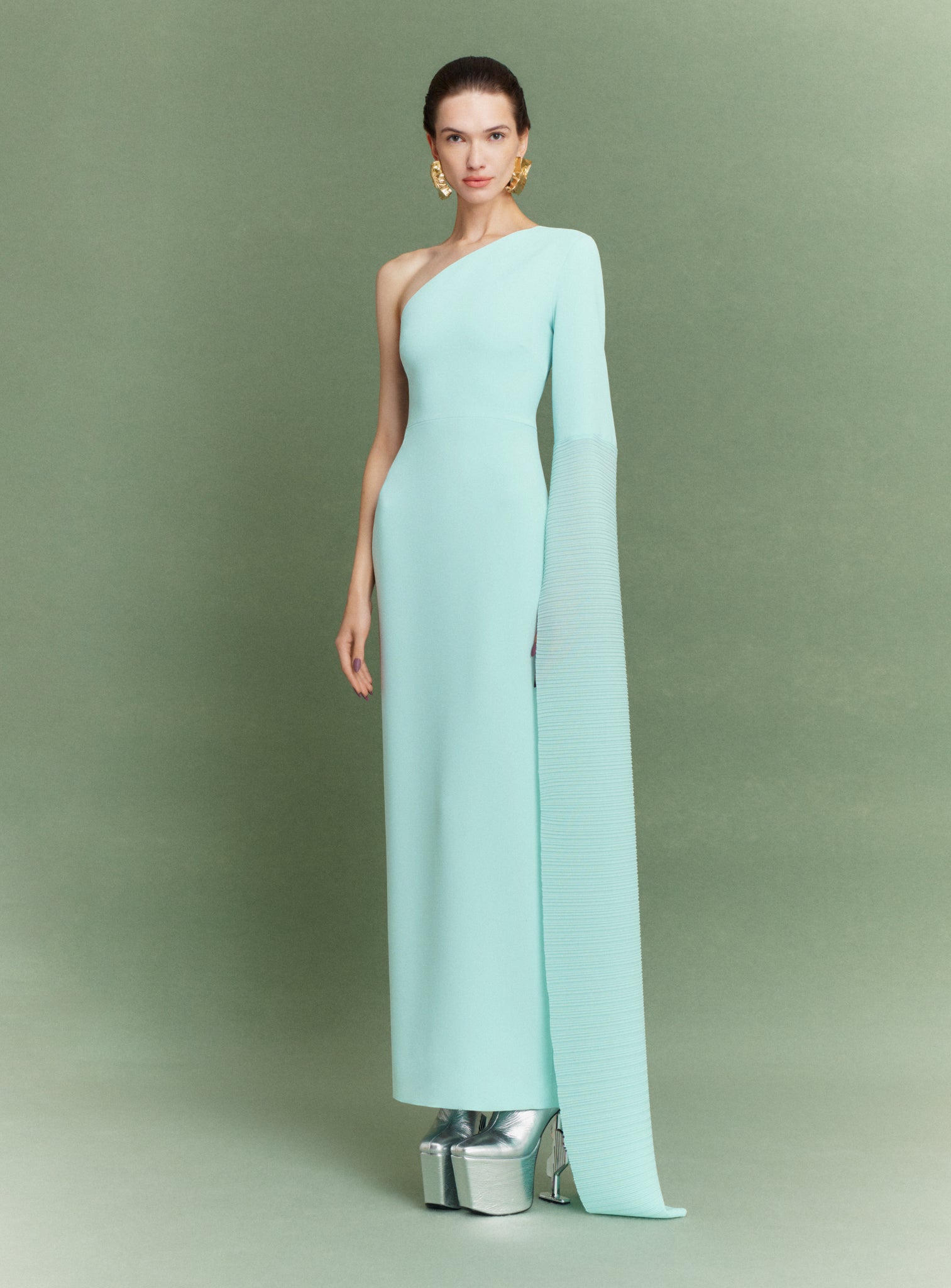 The Storm Maxi Dress in Arctic Blue Solace London The Storm Maxi Dress in Arctic Blue Solace London