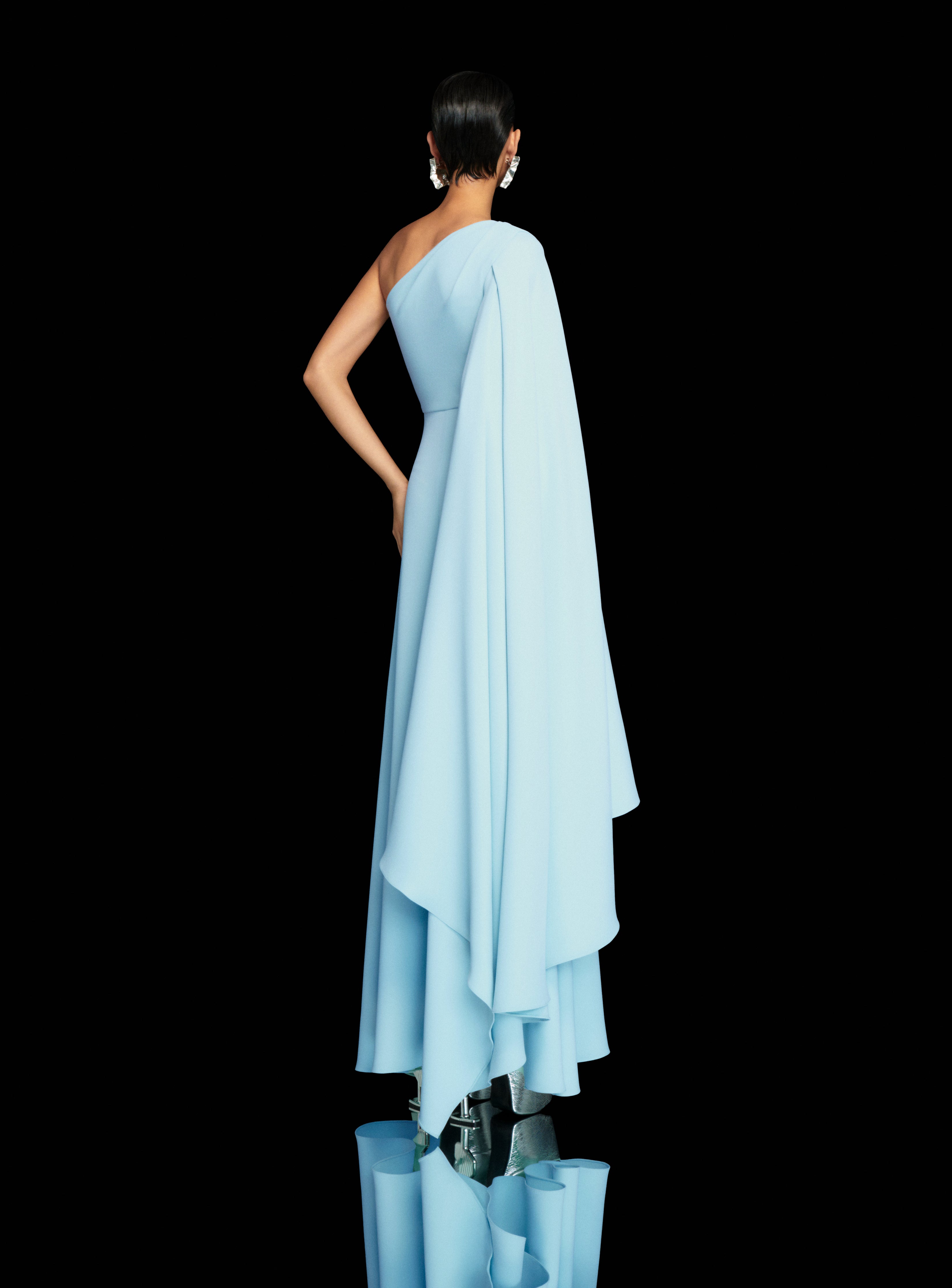 The Yazmin Maxi Dress in Arctic Blue