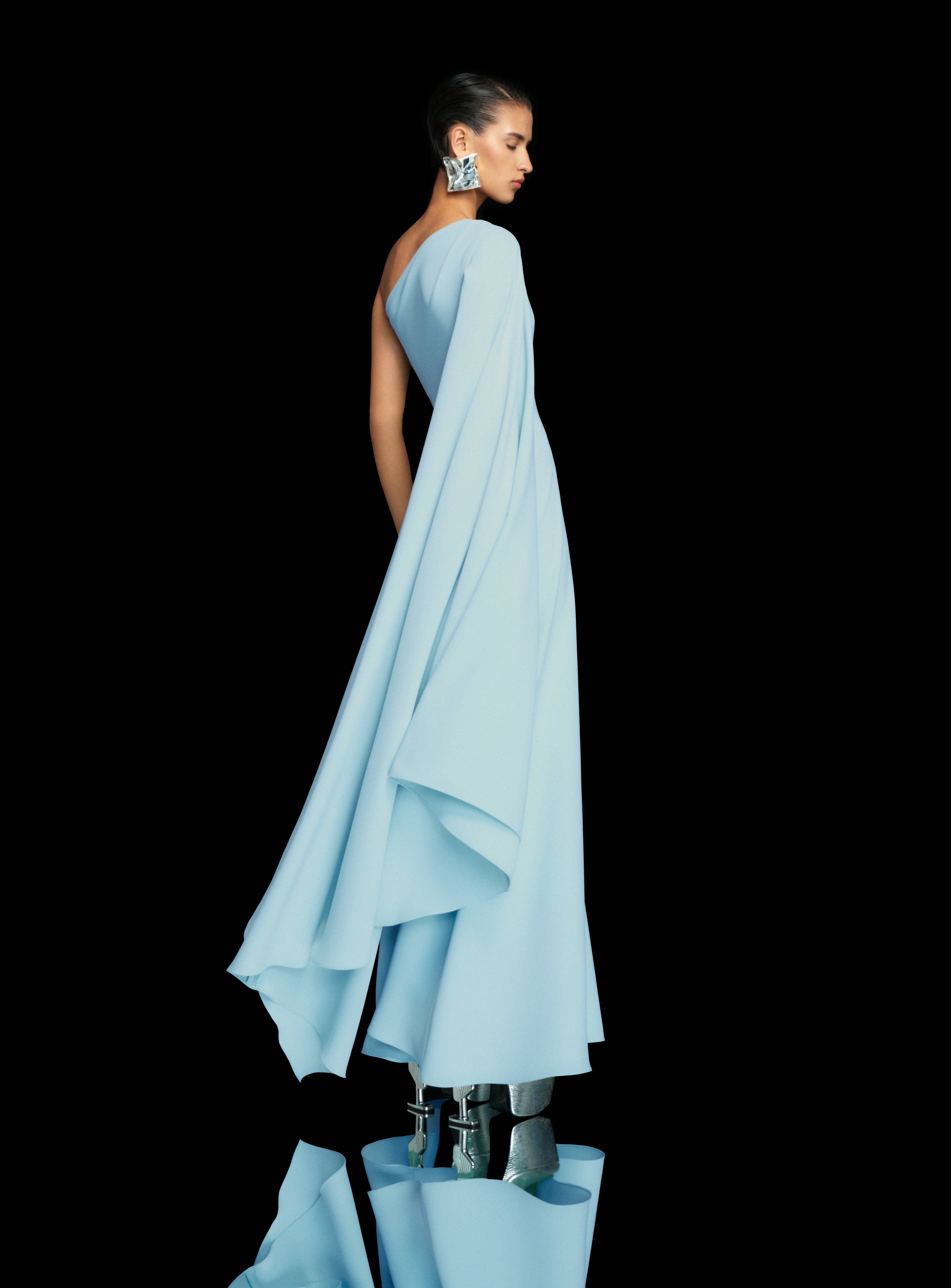 The Yazmin Maxi Dress in Arctic Blue