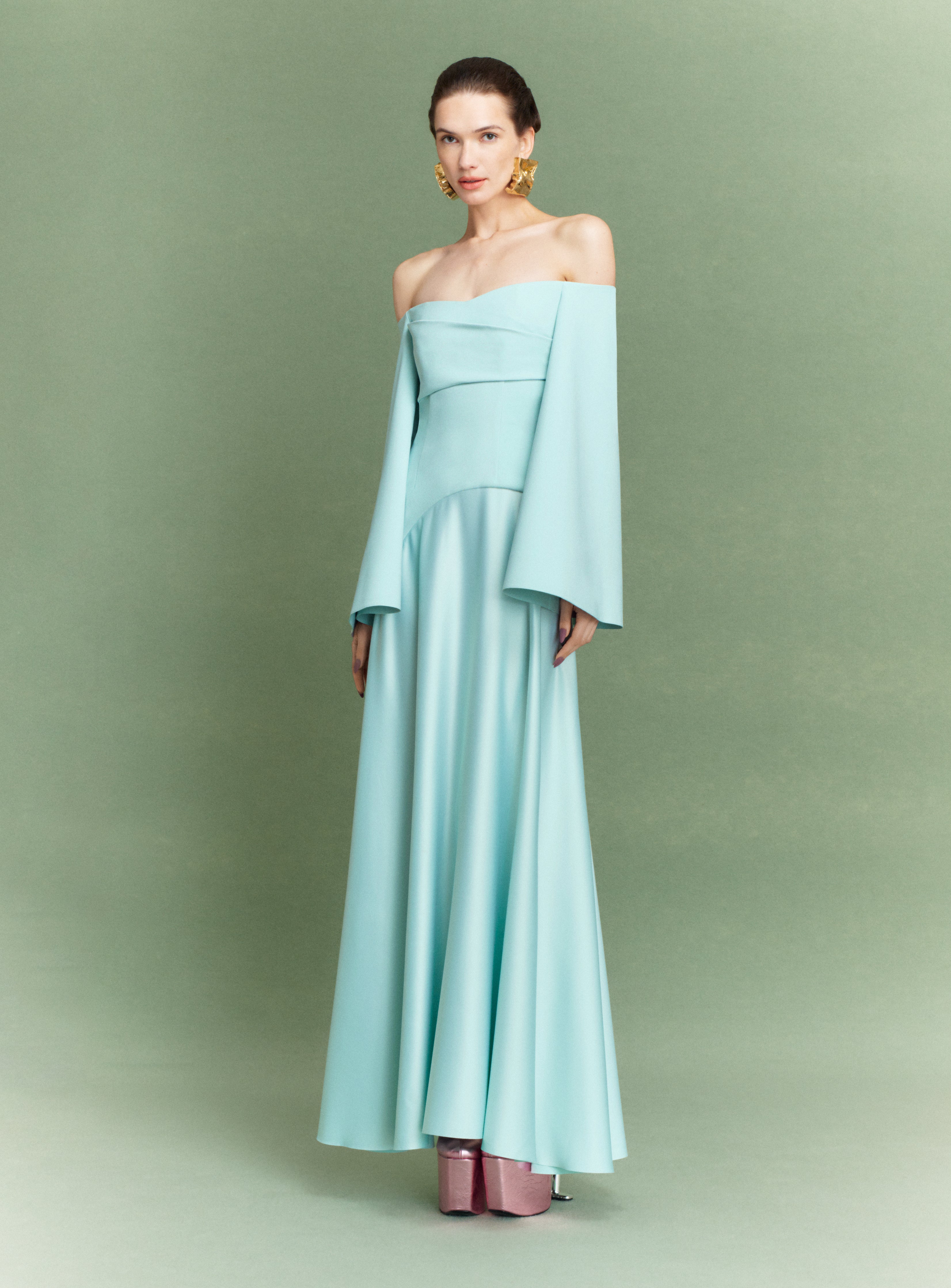 The Rina Maxi Dress in Opal