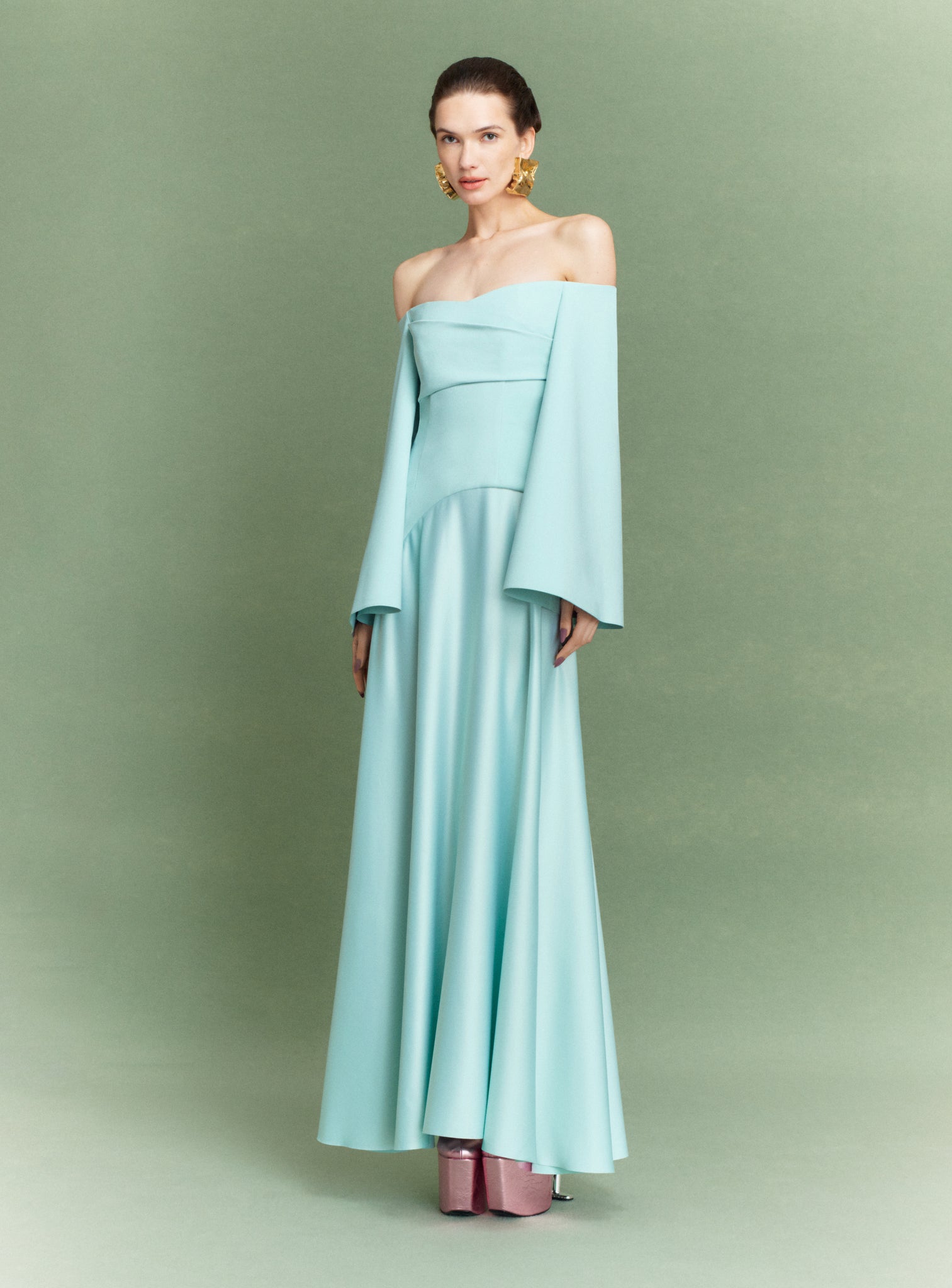 The Britt Maxi Dress in Arctic Blue Solace London The Britt Maxi Dress in Arctic Blue Solace London