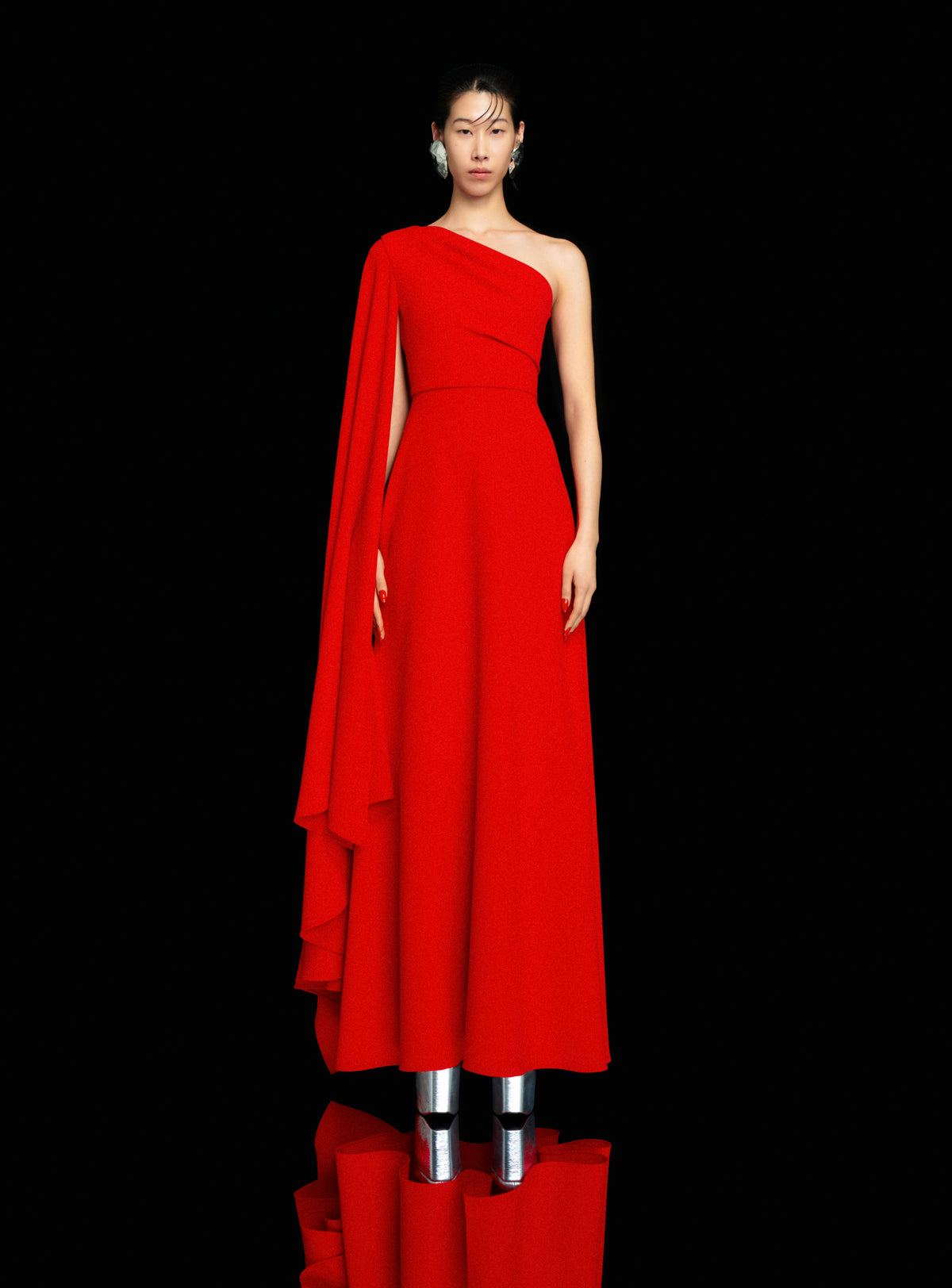 The Yazmin Maxi Dress in Red
