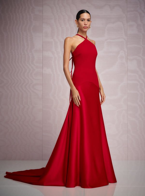 red solace london dress SOLACE London Audrey Maxi Dress in Red