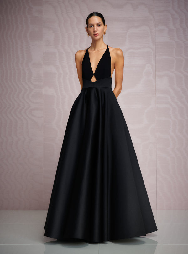 solace london The Avallon Maxi Dress in Black Deals