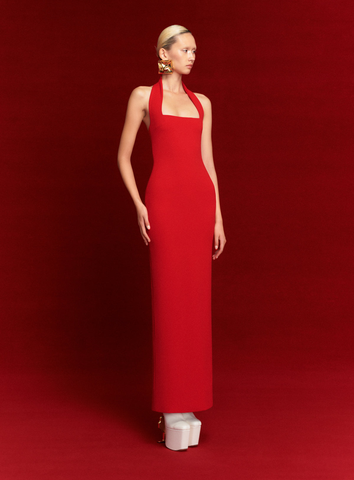 The Ilona Maxi Dress in Red