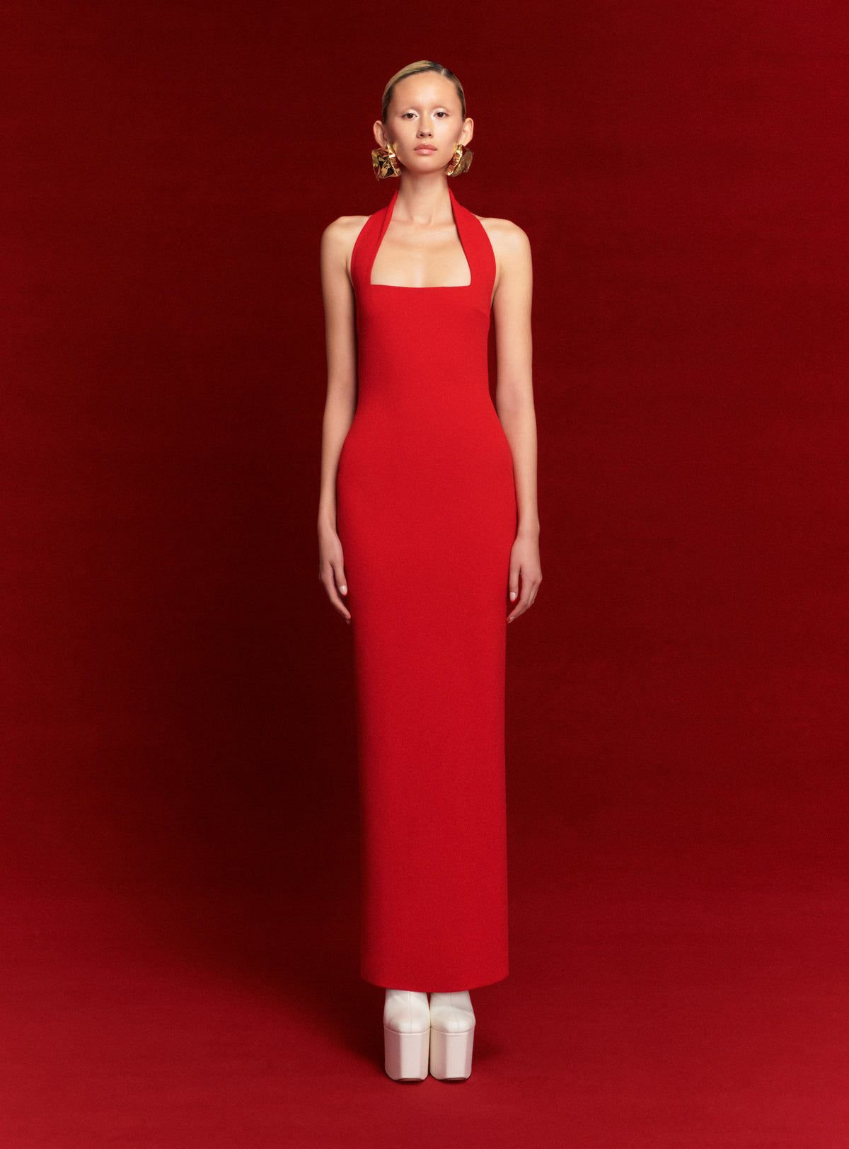 The Ilona Maxi Dress in Red