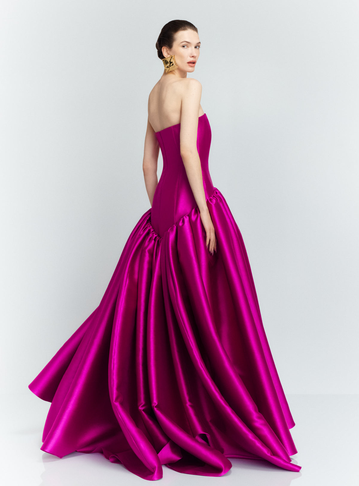 The Cassias Maxi Dress in Fuchsia