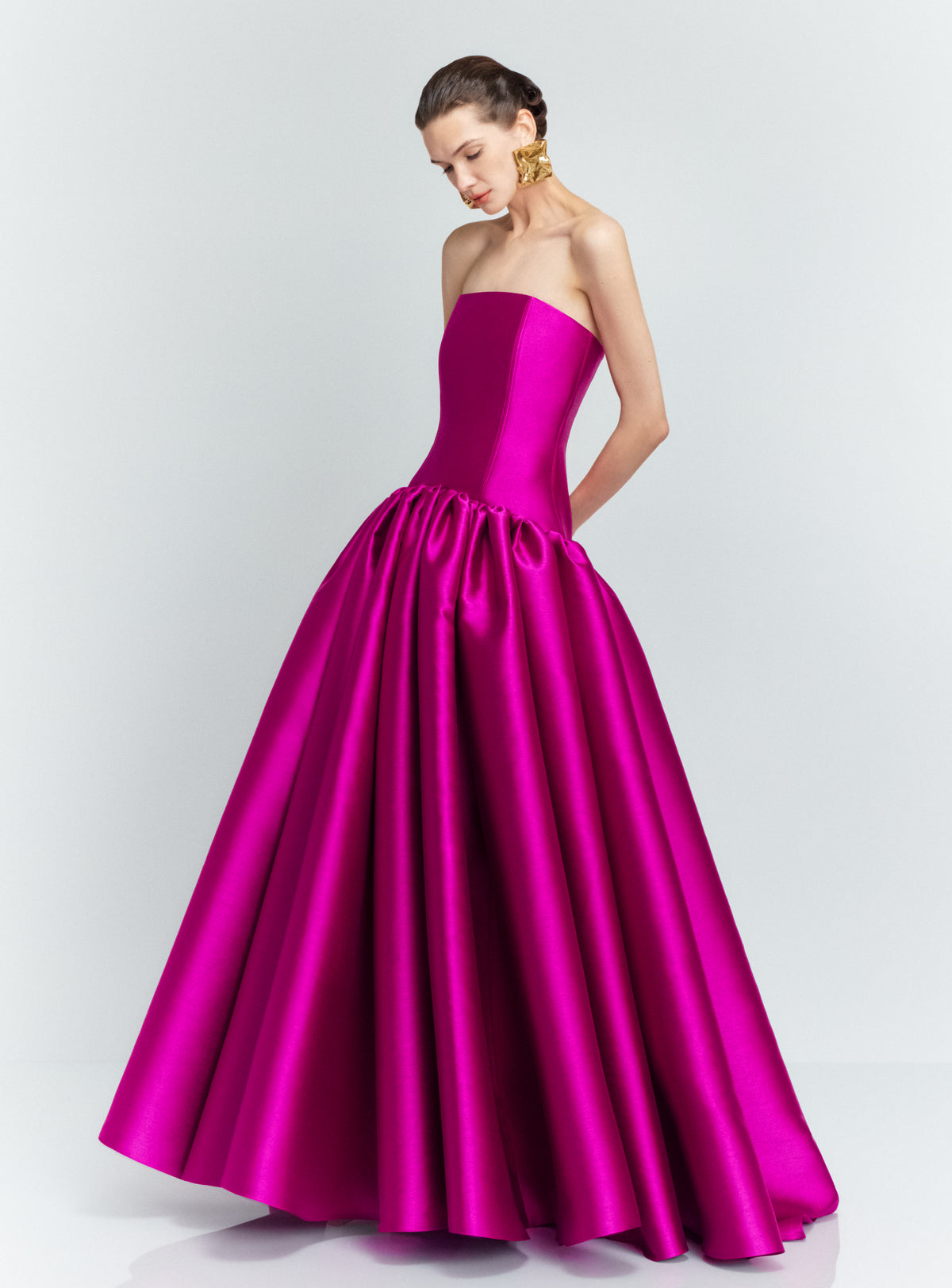 The Cassias Maxi Dress in Fuchsia