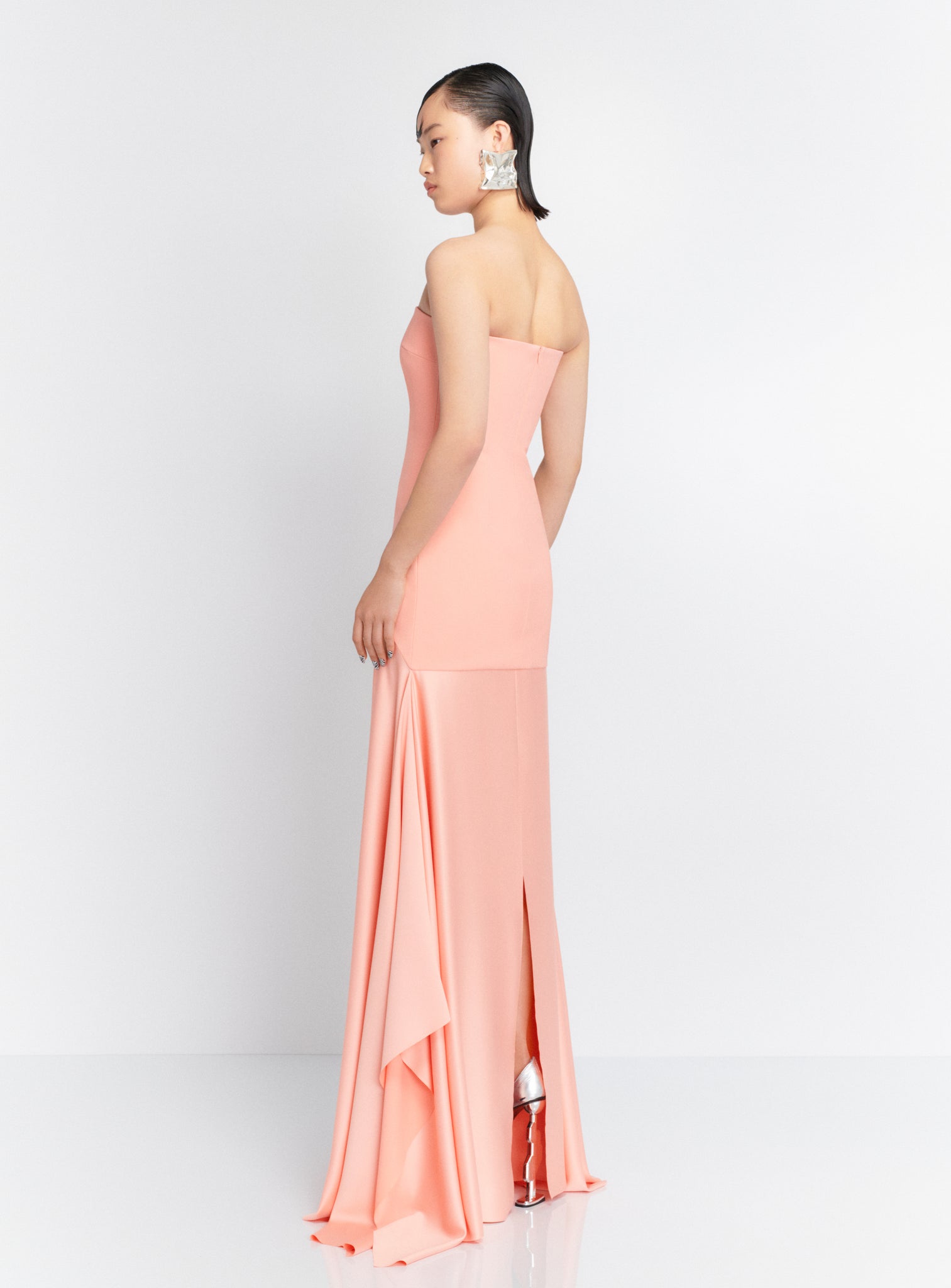 The Alessandra Maxi Dress in Nectar Pink