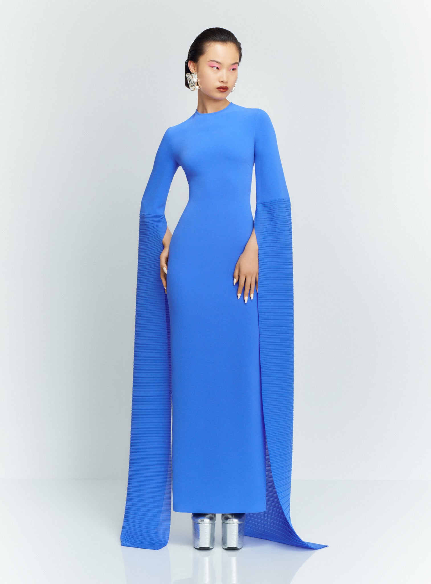The Naomi Maxi Dress in Iris Blue