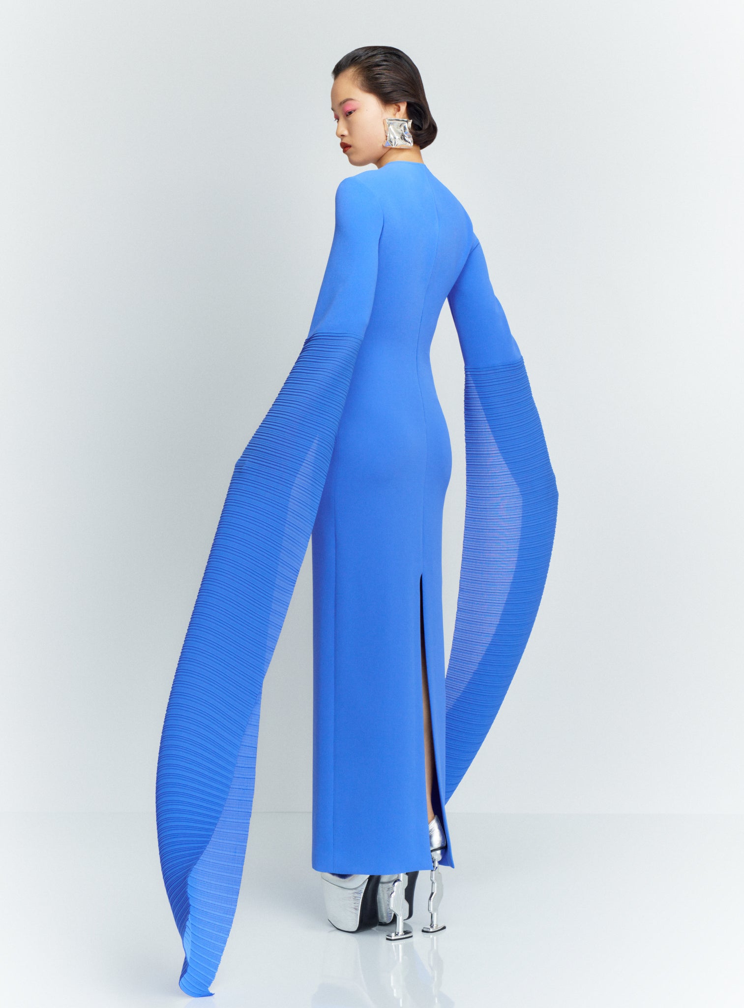 The Naomi Maxi Dress in Iris Blue