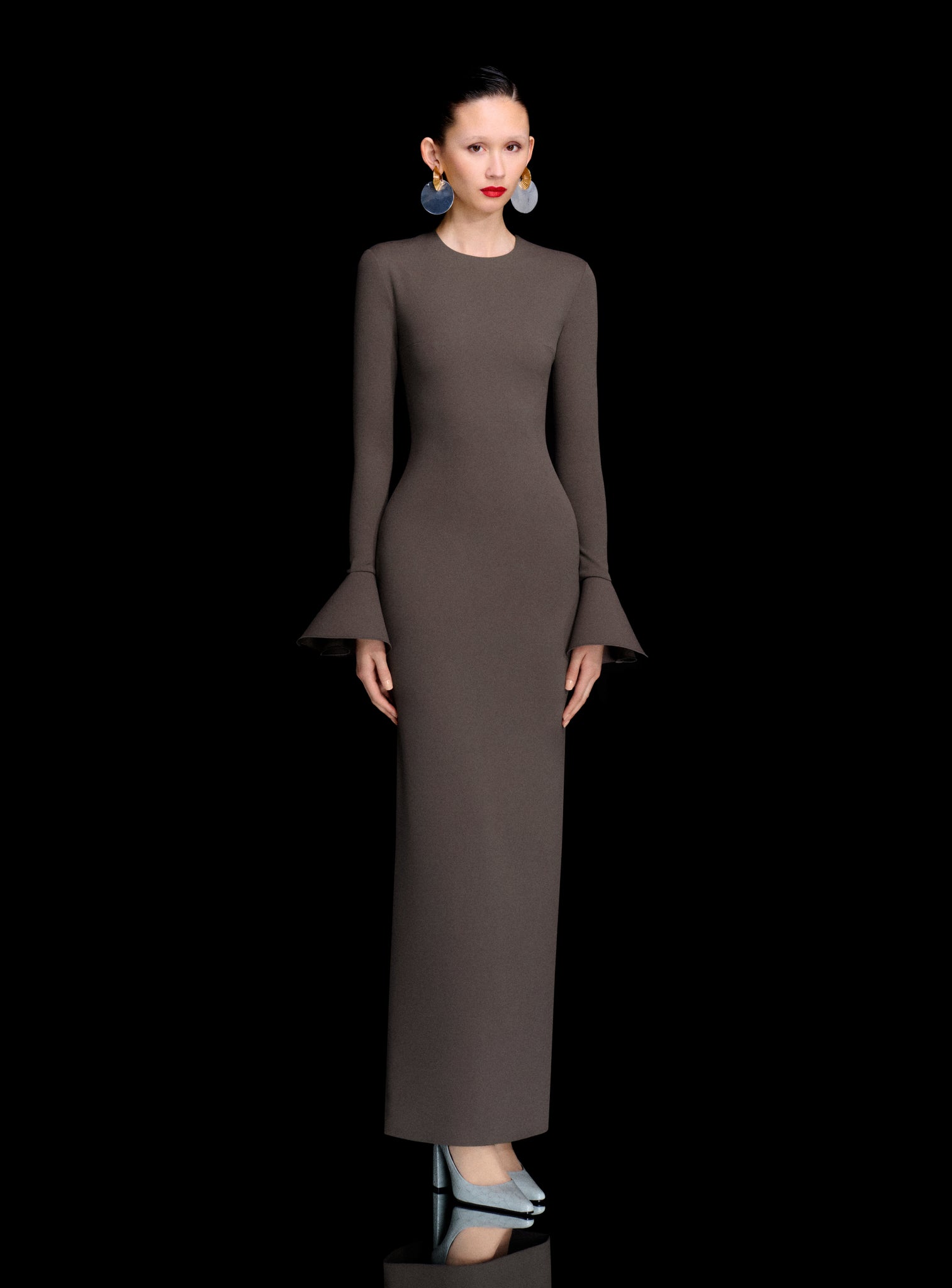 alicia maxi dress Alicia High Neck Maxi Dress - Black