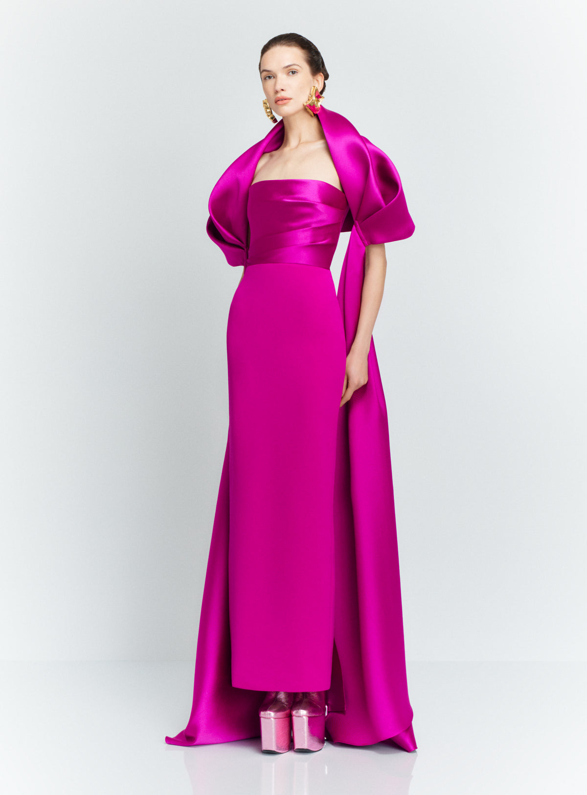 The Vera Maxi Dress in Fuchsia