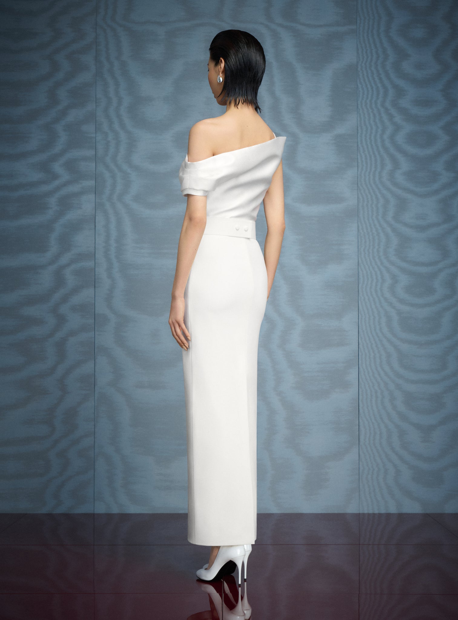 The Magda Maxi Dress in Cream