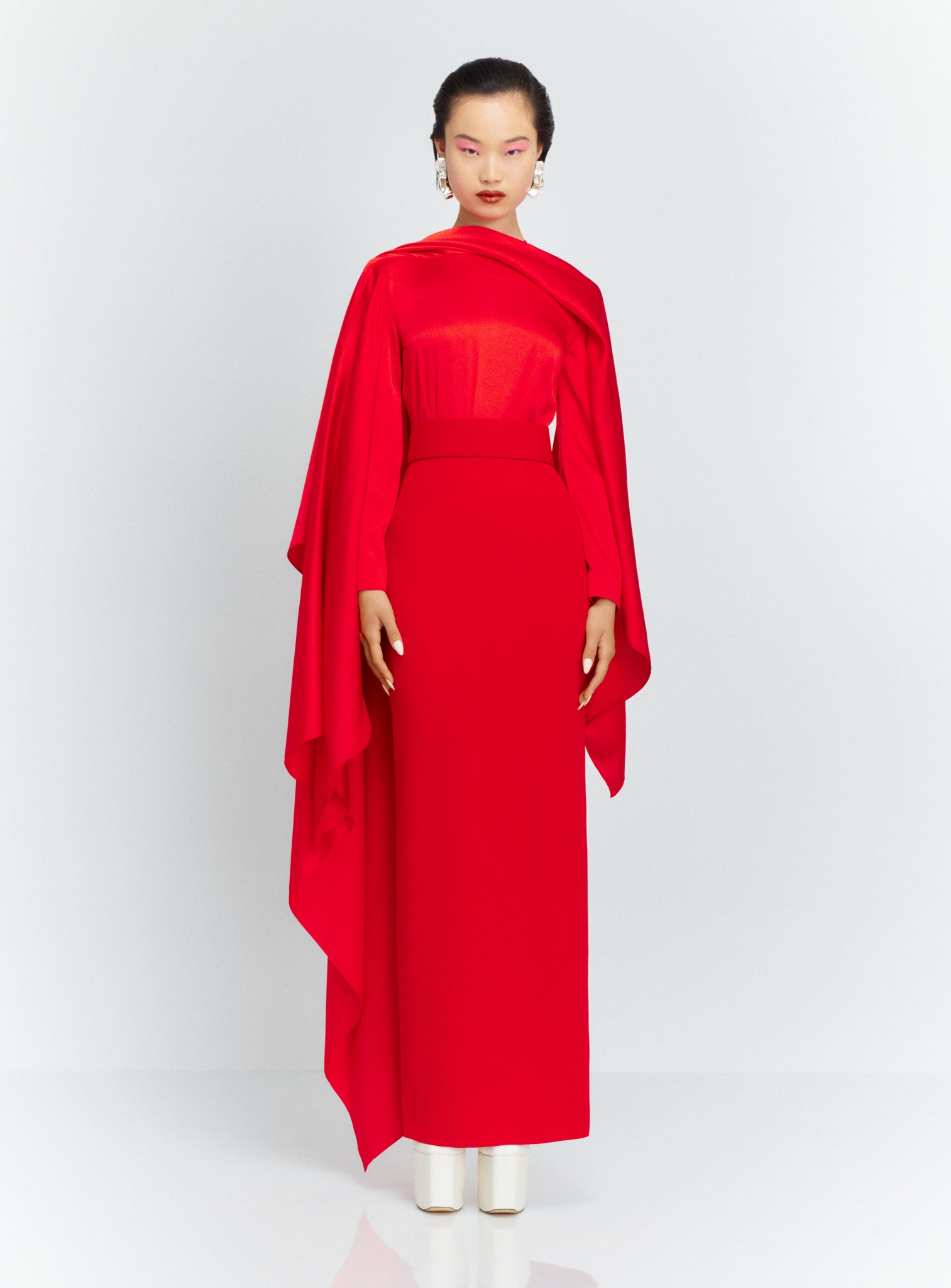 The Rosalia Maxi Dress in Red