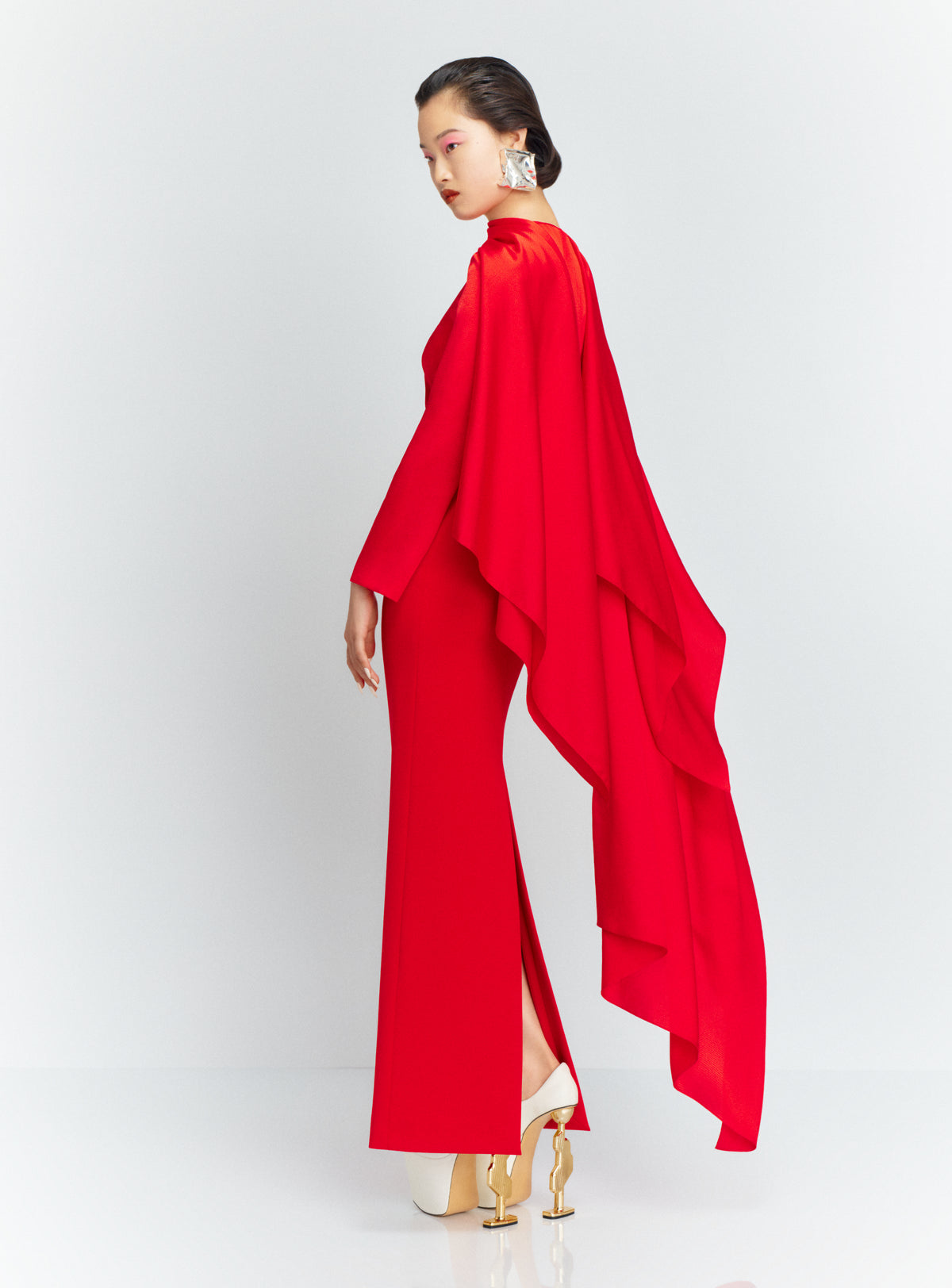 The Rosalia Maxi Dress in Red
