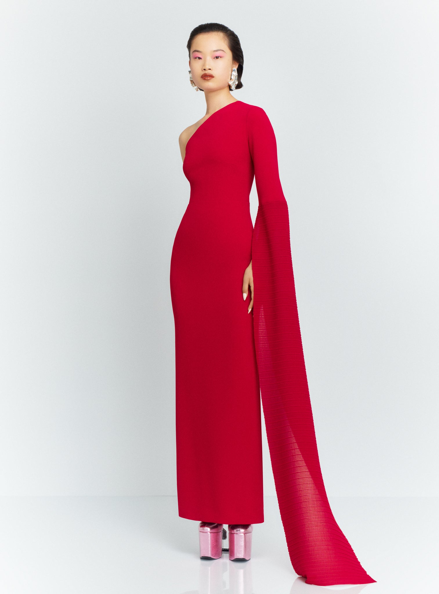 The Sylvia Maxi Dress in Ruby