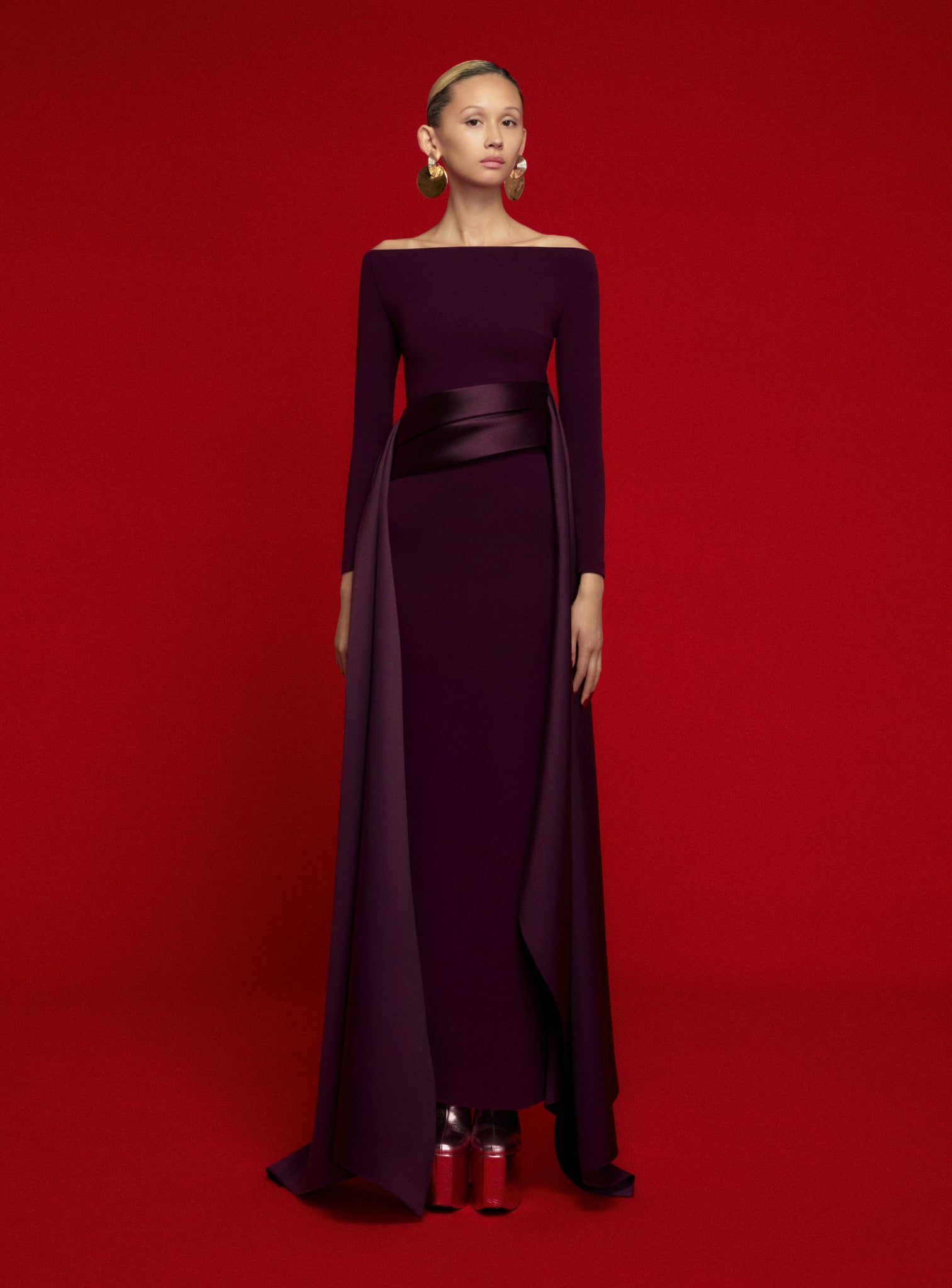 The Irma Maxi Dress in Aubergine The Irma Maxi Dress in Aubergine