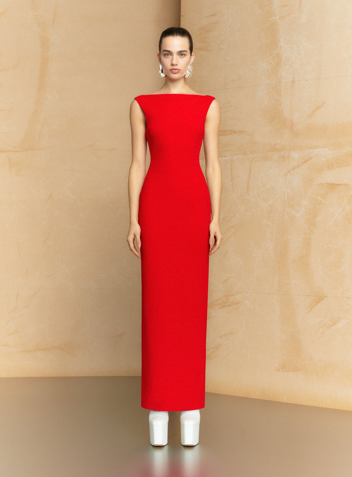 The Imogen Maxi Dress in Red