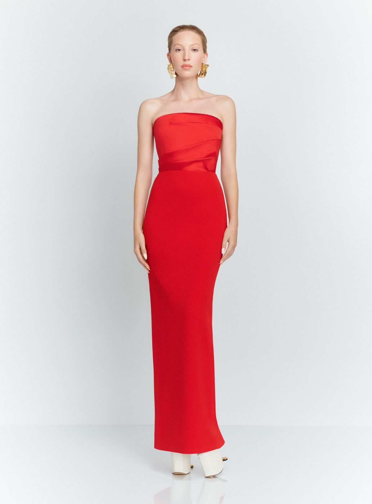 The Afra Maxi Dress in Red