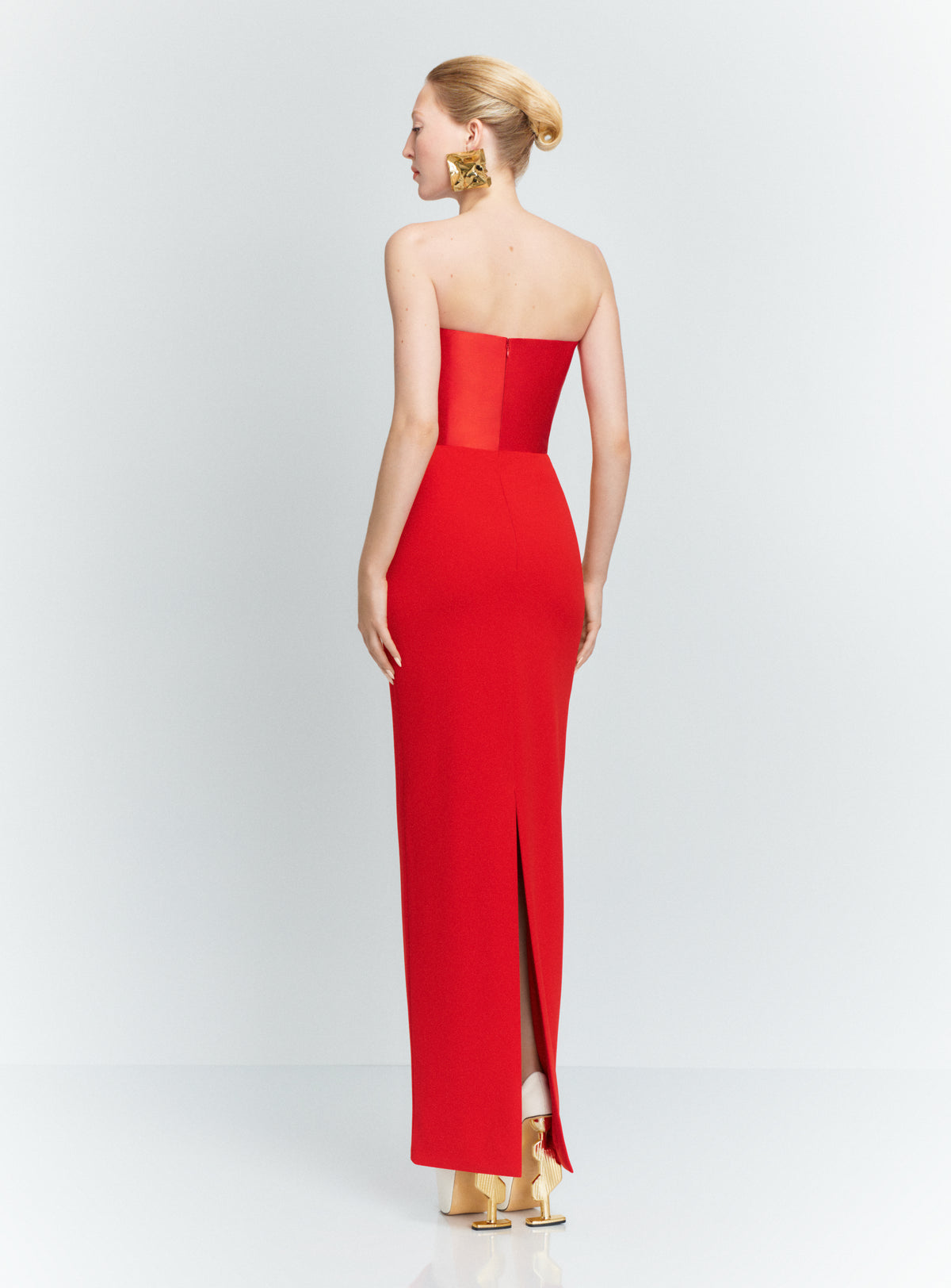The Afra Maxi Dress in Red