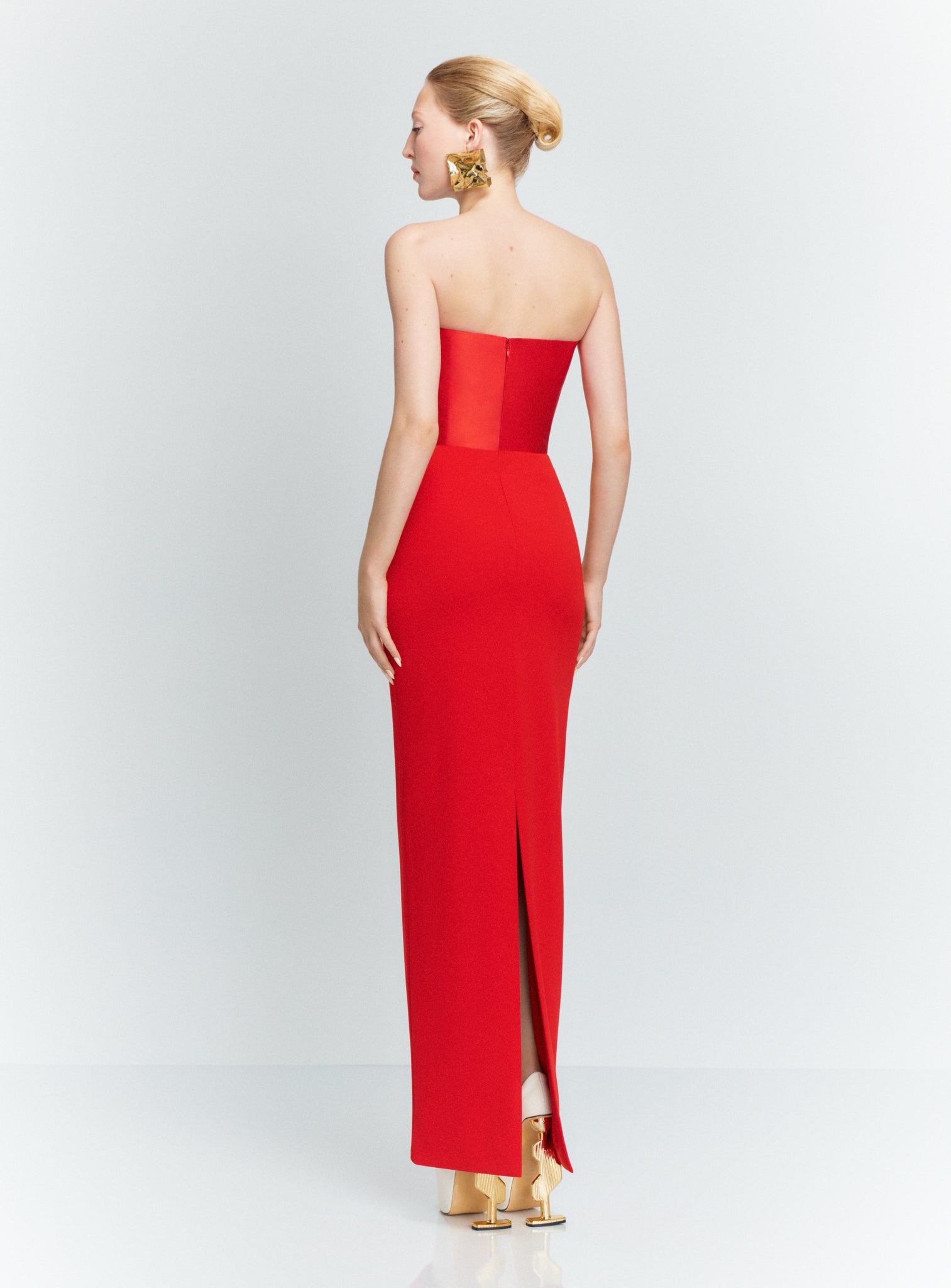 The Afra Maxi Dress in Red