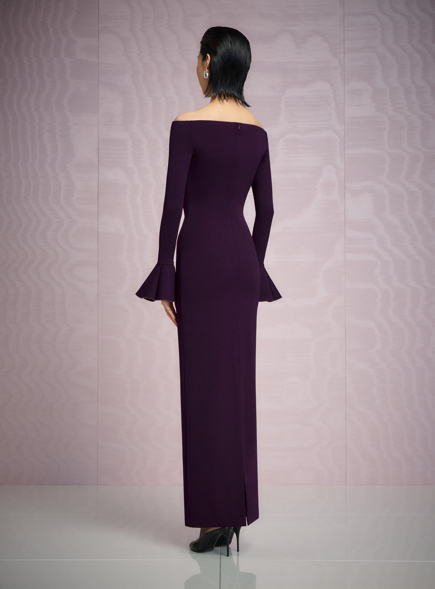 The Anica Maxi Dress in Plum