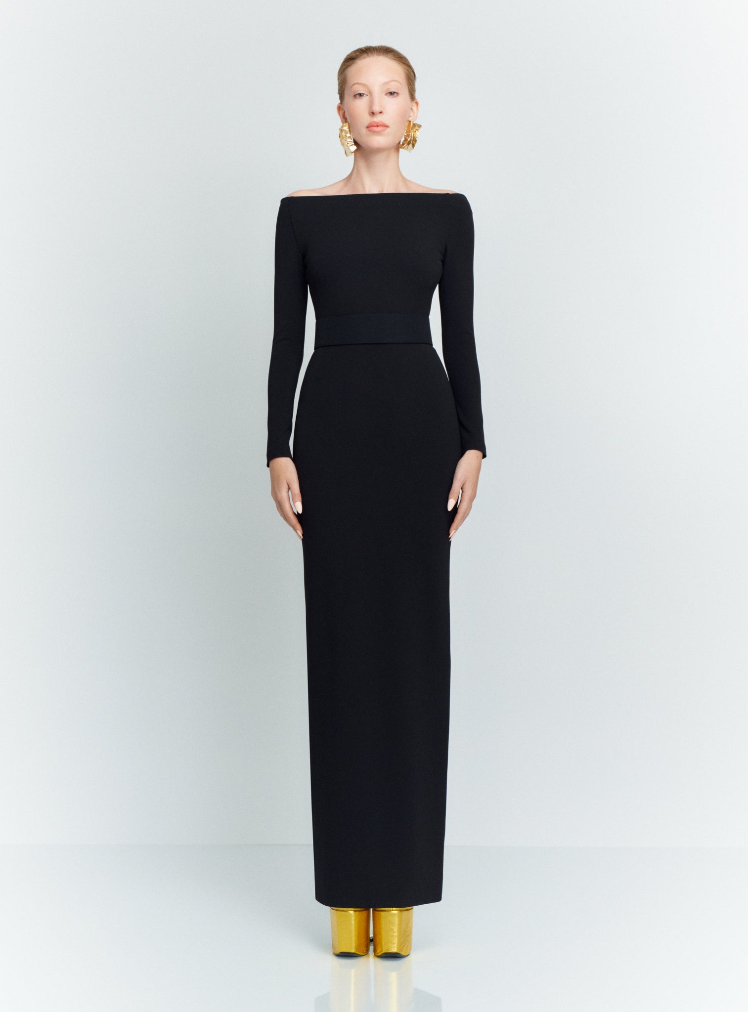 The Sabina Maxi Dress in Black