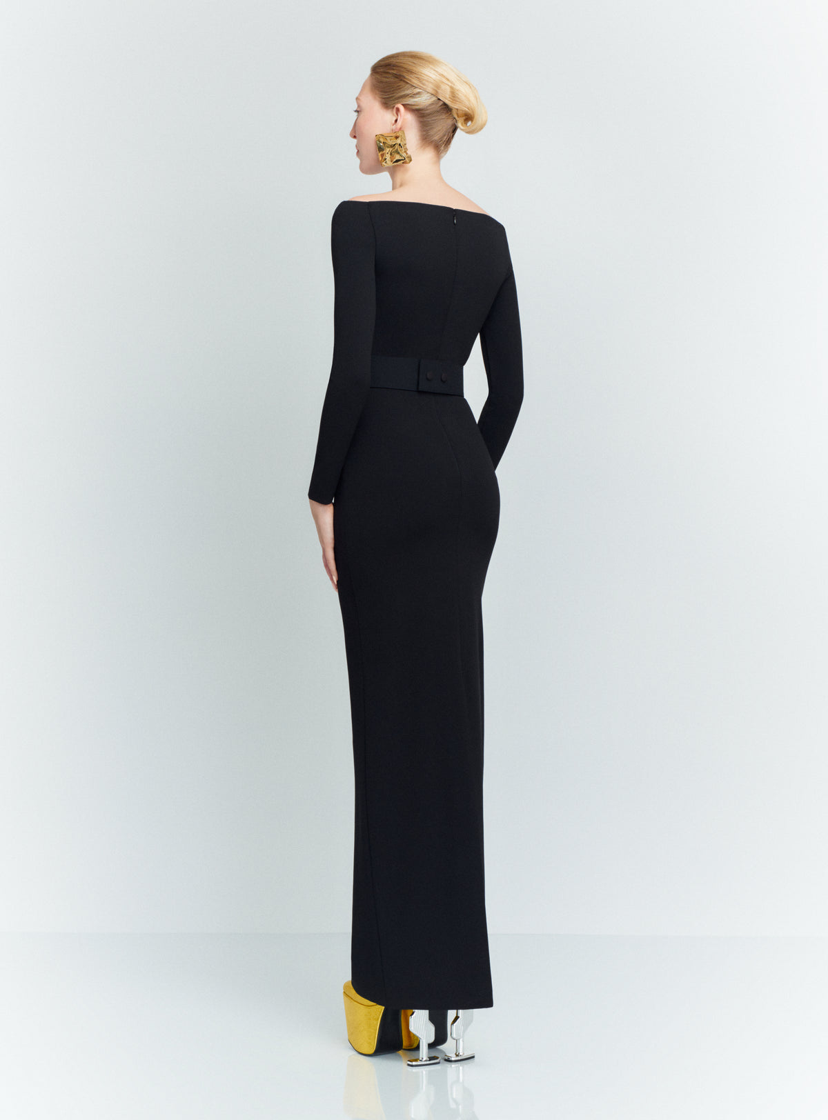 The Sabina Maxi Dress in Black