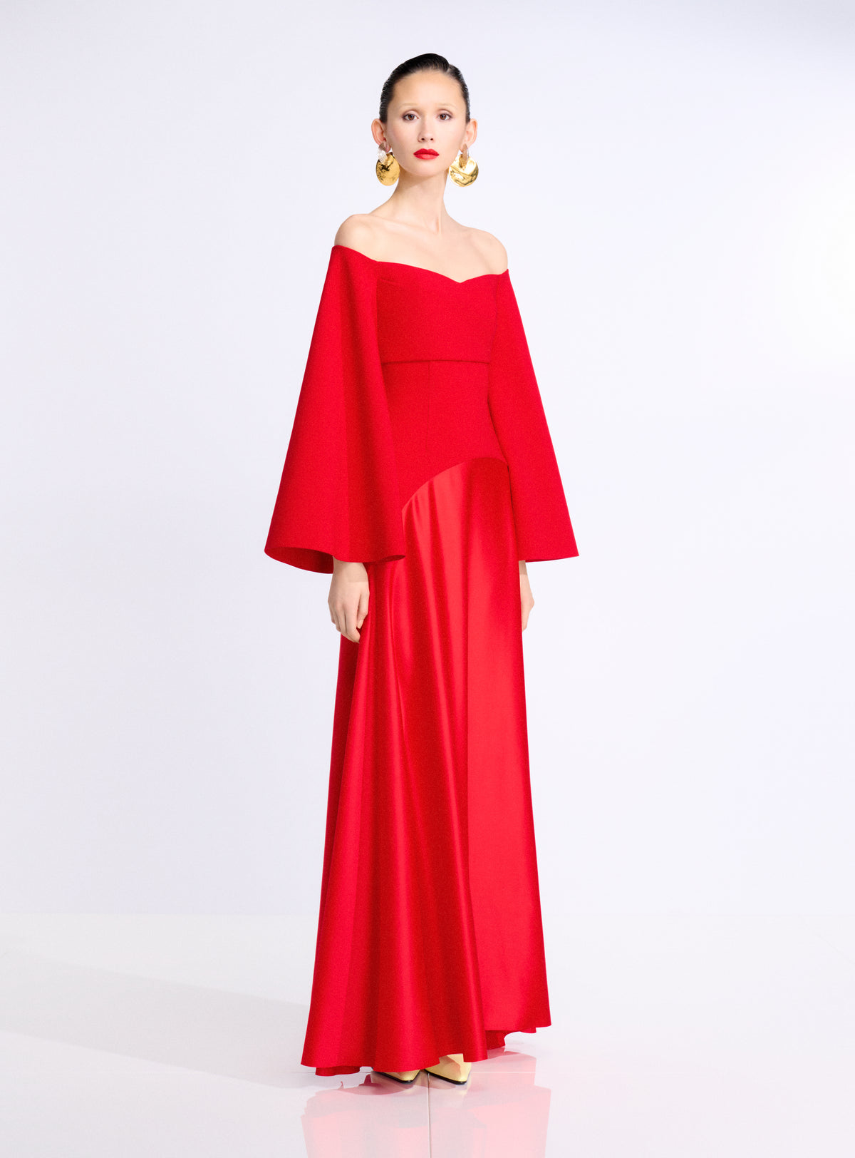 The Rina Maxi Dress in Red