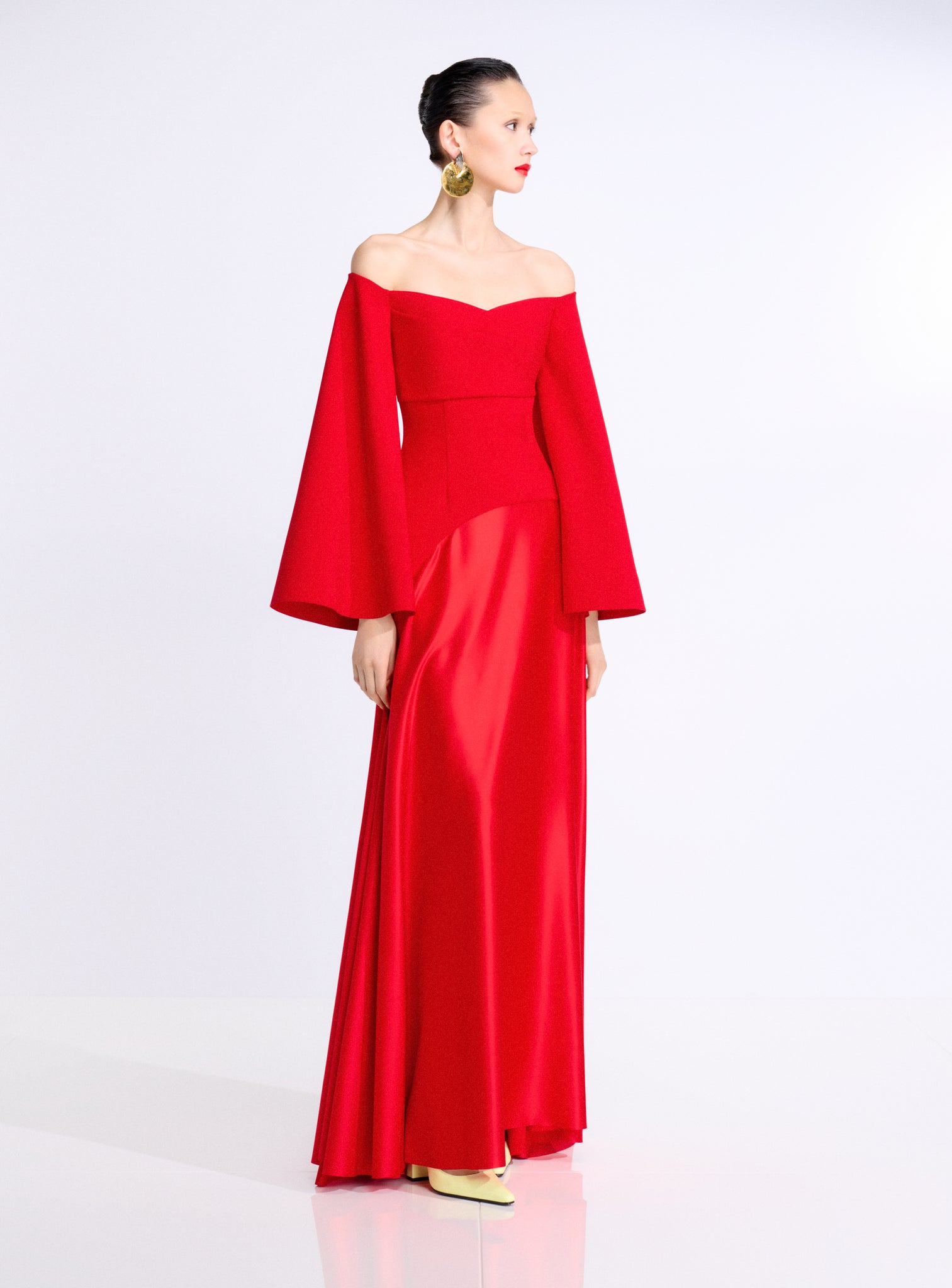 The Rina Maxi Dress in Red