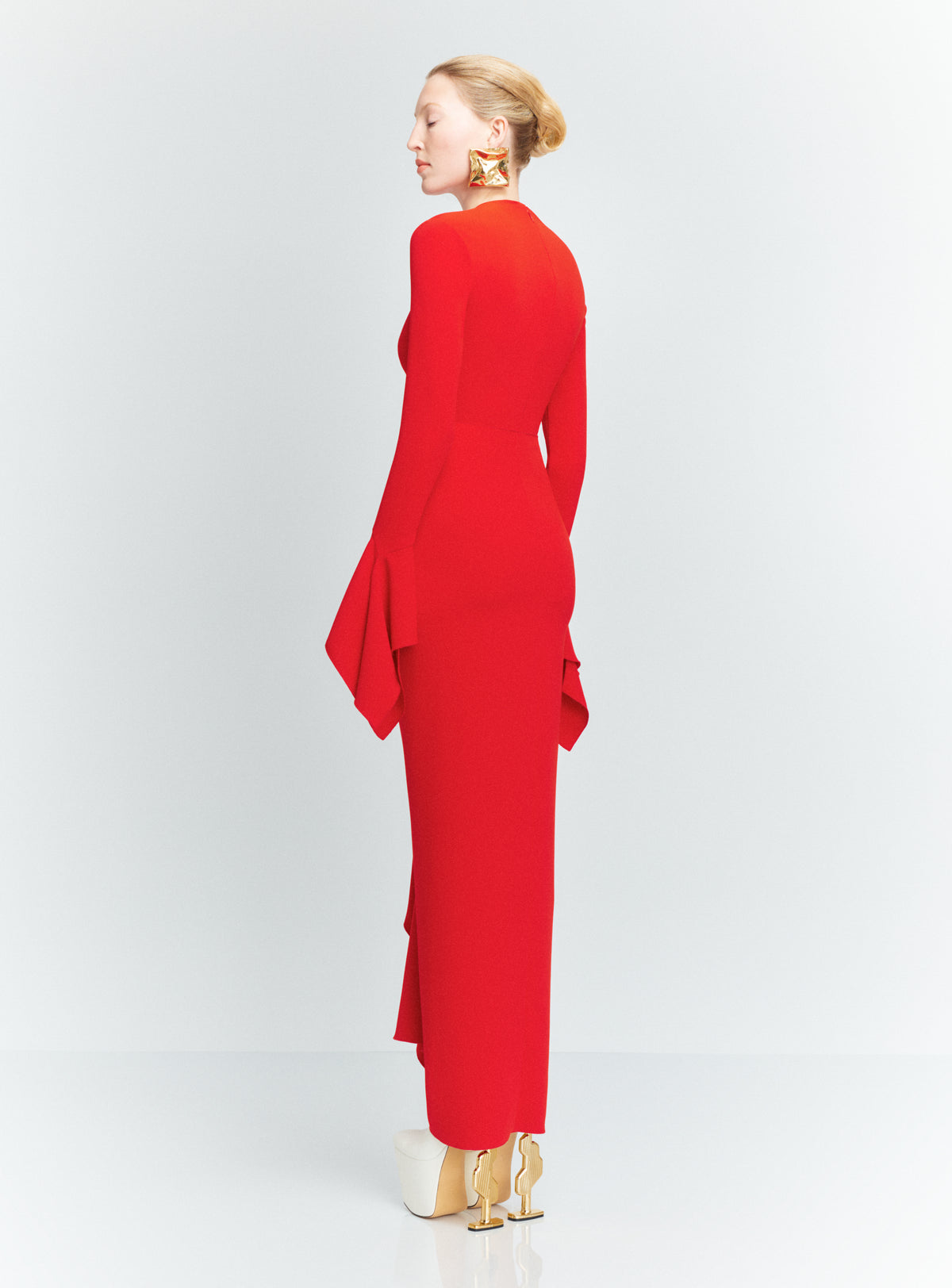 The Della Maxi Dress in Red